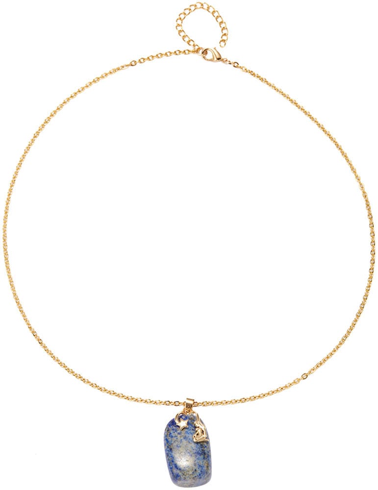 Firetti Kette mit Anhänger »Schmuck Geschenk Halsschmuck Anker/Halskette Sternzeichen Geburtsstein«, Made in Germany - mit Edelstein