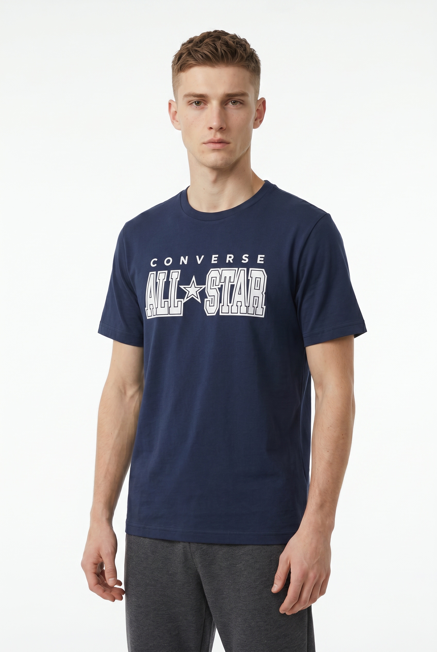 Converse T-Shirt "CONVERSE ARCH ALL STAR TEE" Kurzarm, mit Rundhalsausschnitt, aus Baumwolle und Polyester