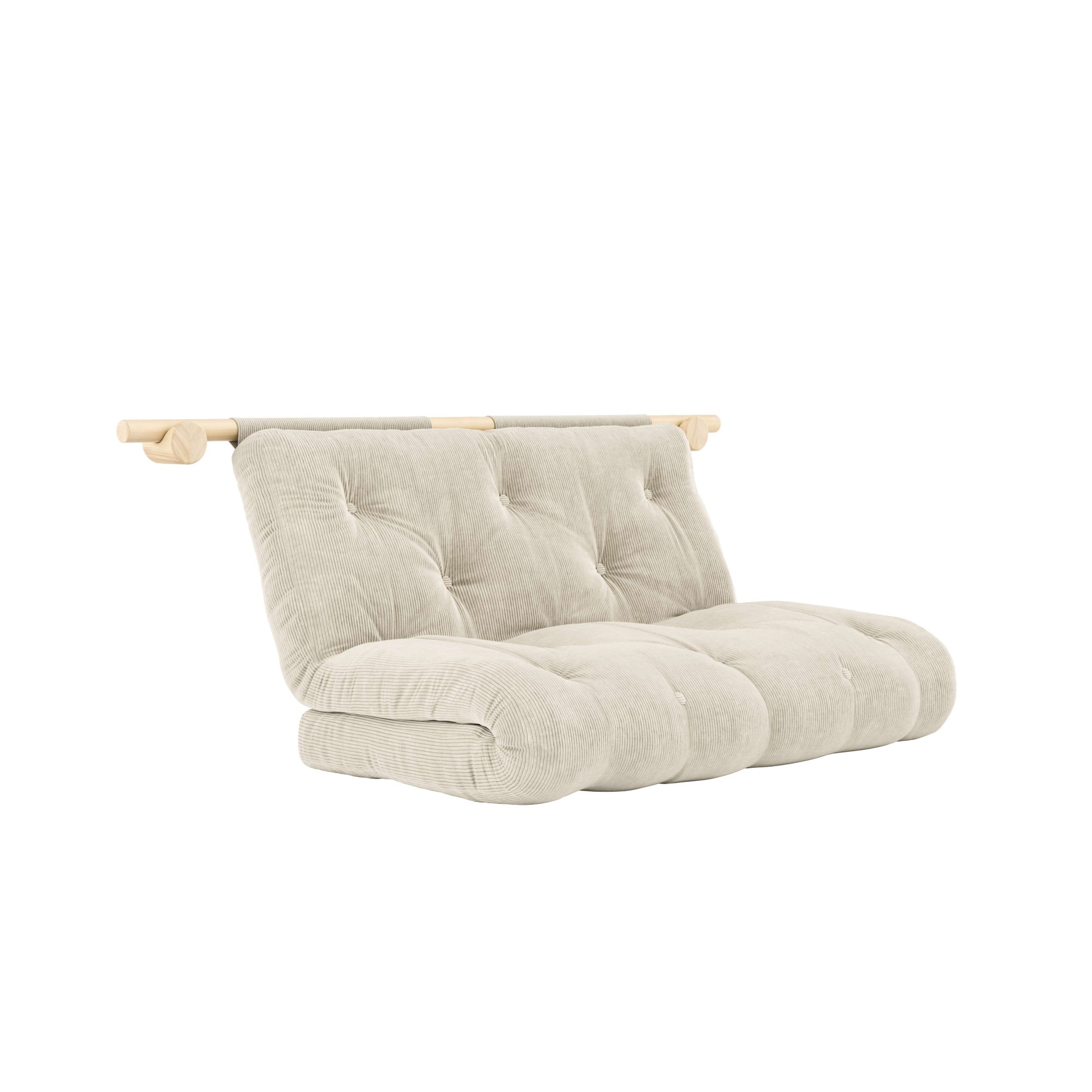 Karup Design Schlafsofa »Hooked Schlafsessel, Sitz- und Schlafplatz, Wandmontiert, platzsparend«, Futonmatratze inkl. Halterungsset aus FSC®-zertifiziertem Massivholz