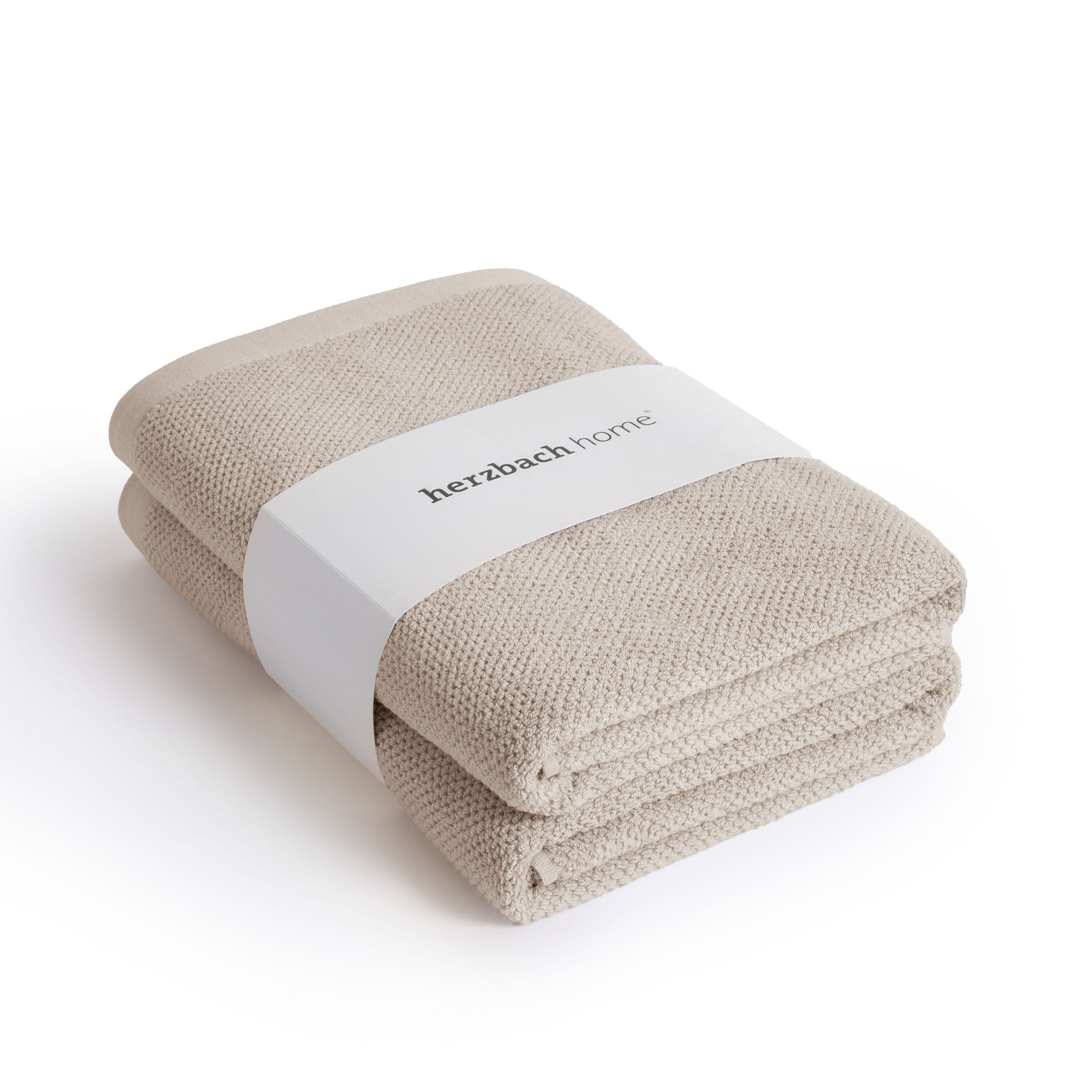 herzbach home Duschtücher "Spa" 525g/m², Premium-Qualität, 100% Baumwolle, einfarbig