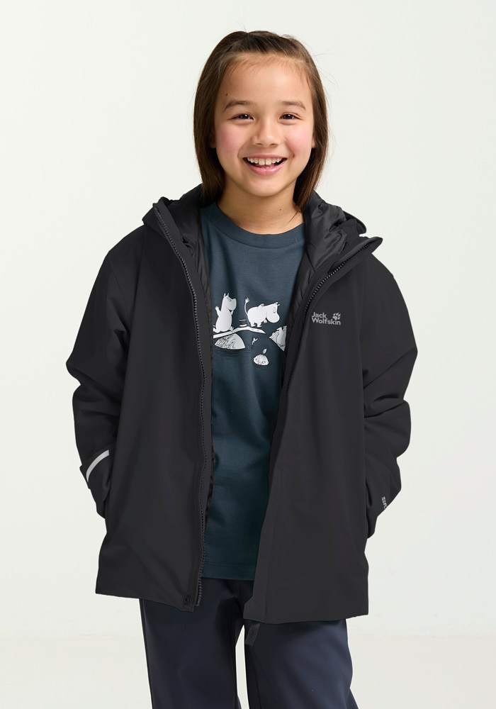 Jack Wolfskin Skijacke »FLOWLINE JKT KIDS«, mit Kapuze