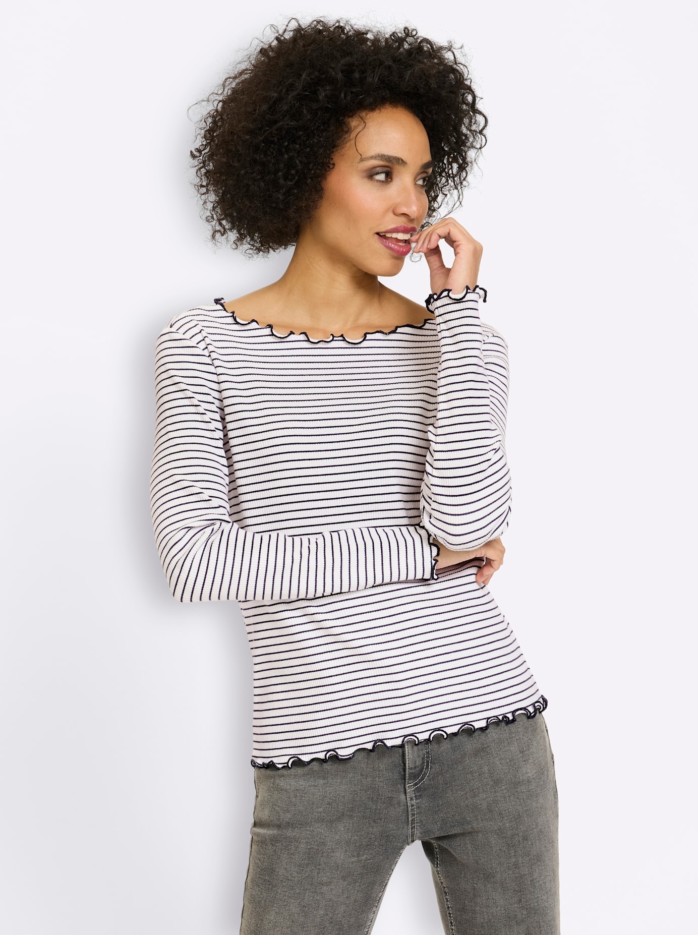 heine Langarmshirt "Ringelshirt" 1