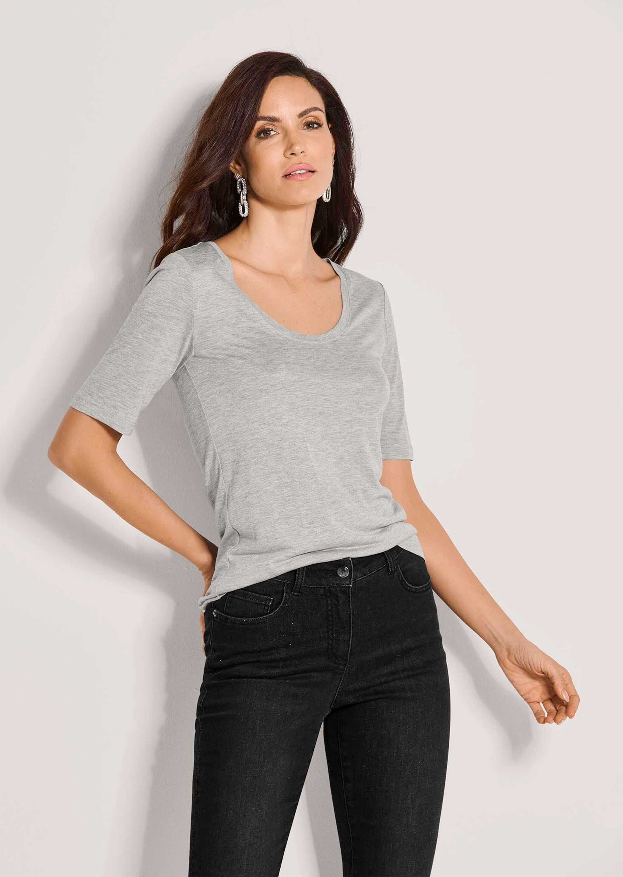 MADELEINE »Shirt Sommerliches Basicshirt mit Rundhalsausschnitt«