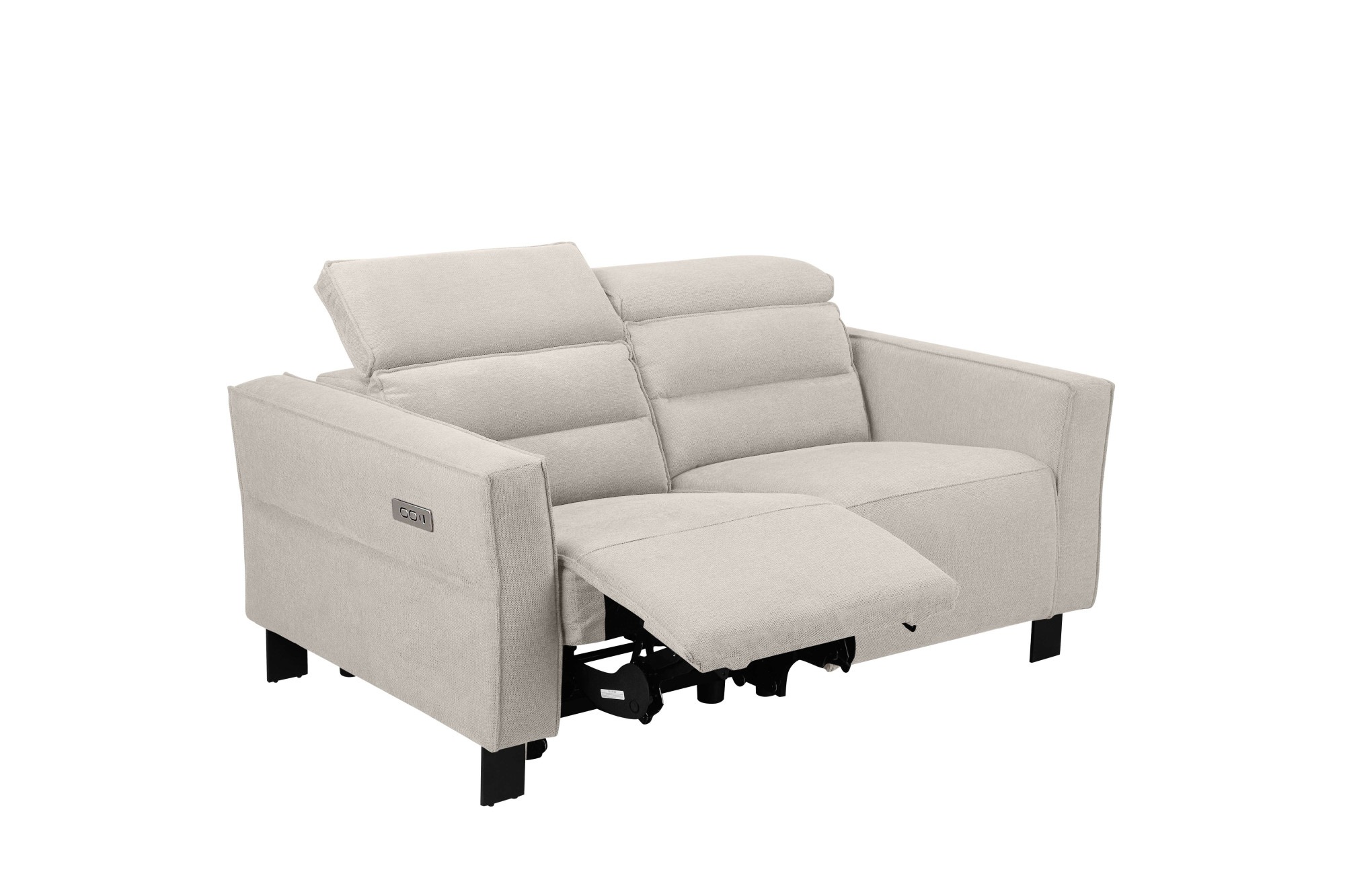 Places of Style 2-Sitzer »Carpari, 162 cm, mit manueller od. elektrischer Relaxfunktion«, (USB A/C), sowie Kopfteilverstellung