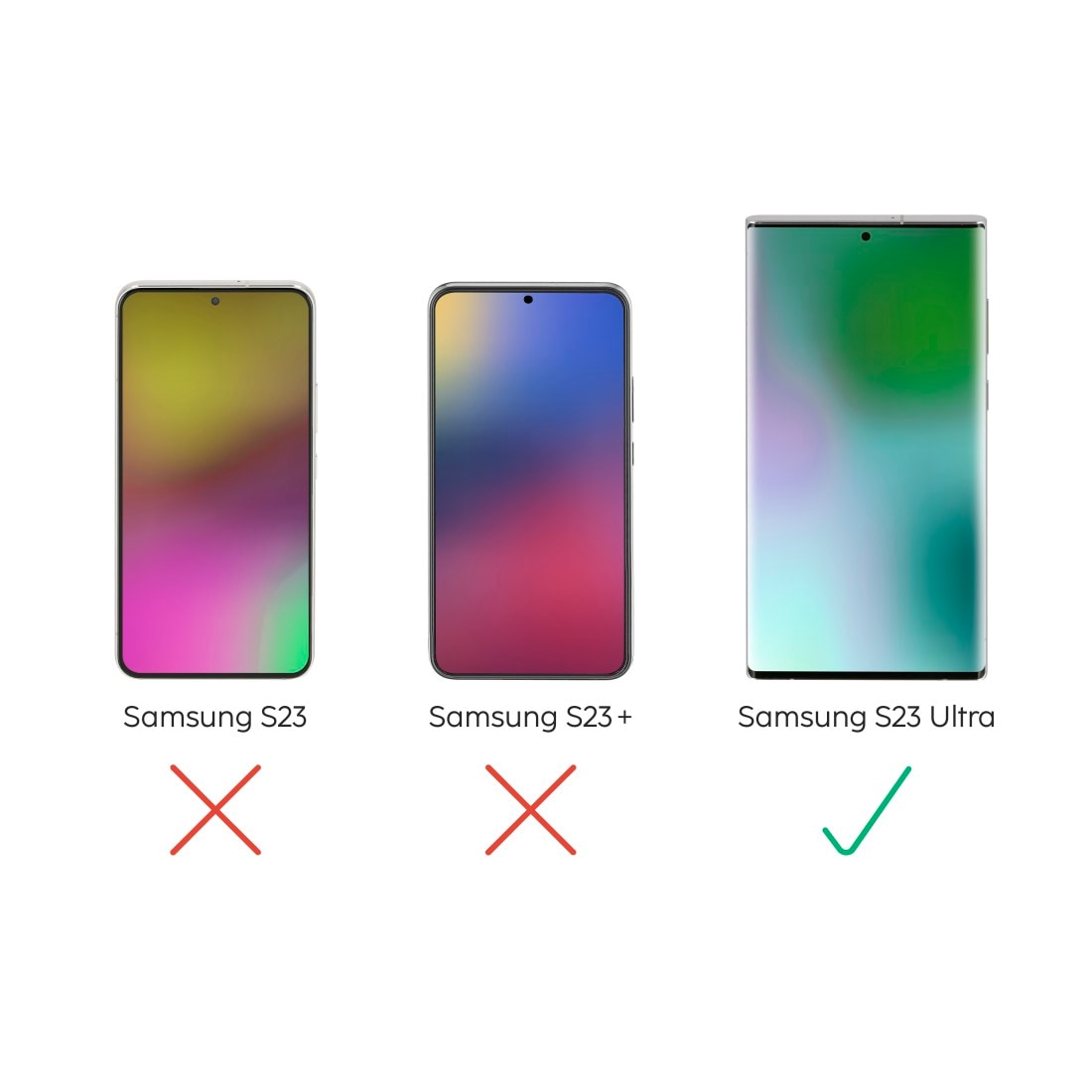 Hama Displayschutzglas »Schutzglas-Set für Samsung Galaxy S23 Ultra«, 3x Displayschutz, 1x Kameraschutz