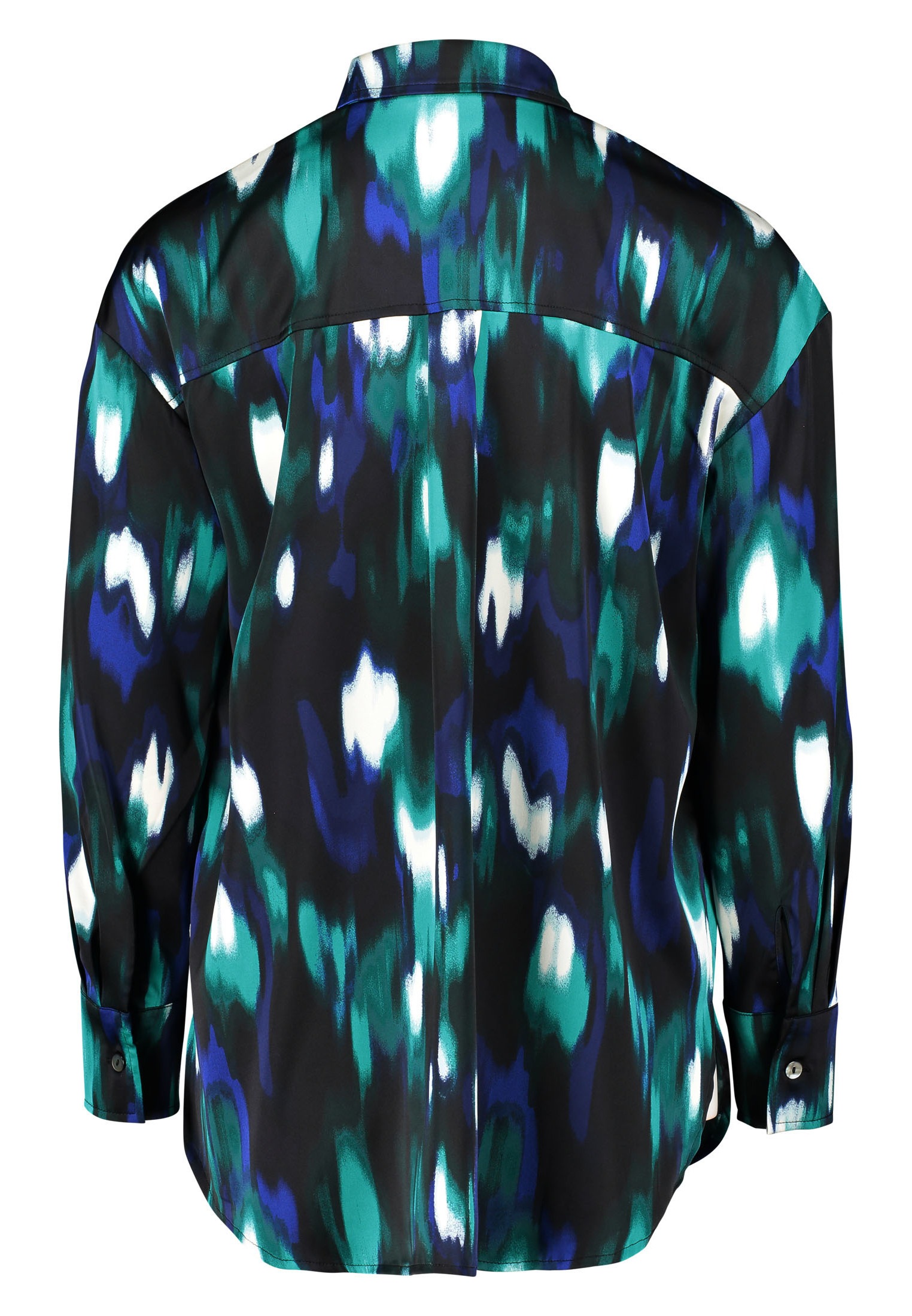 Zero Satinbluse »zero Satinbluse mit Hemdblusenkragen«