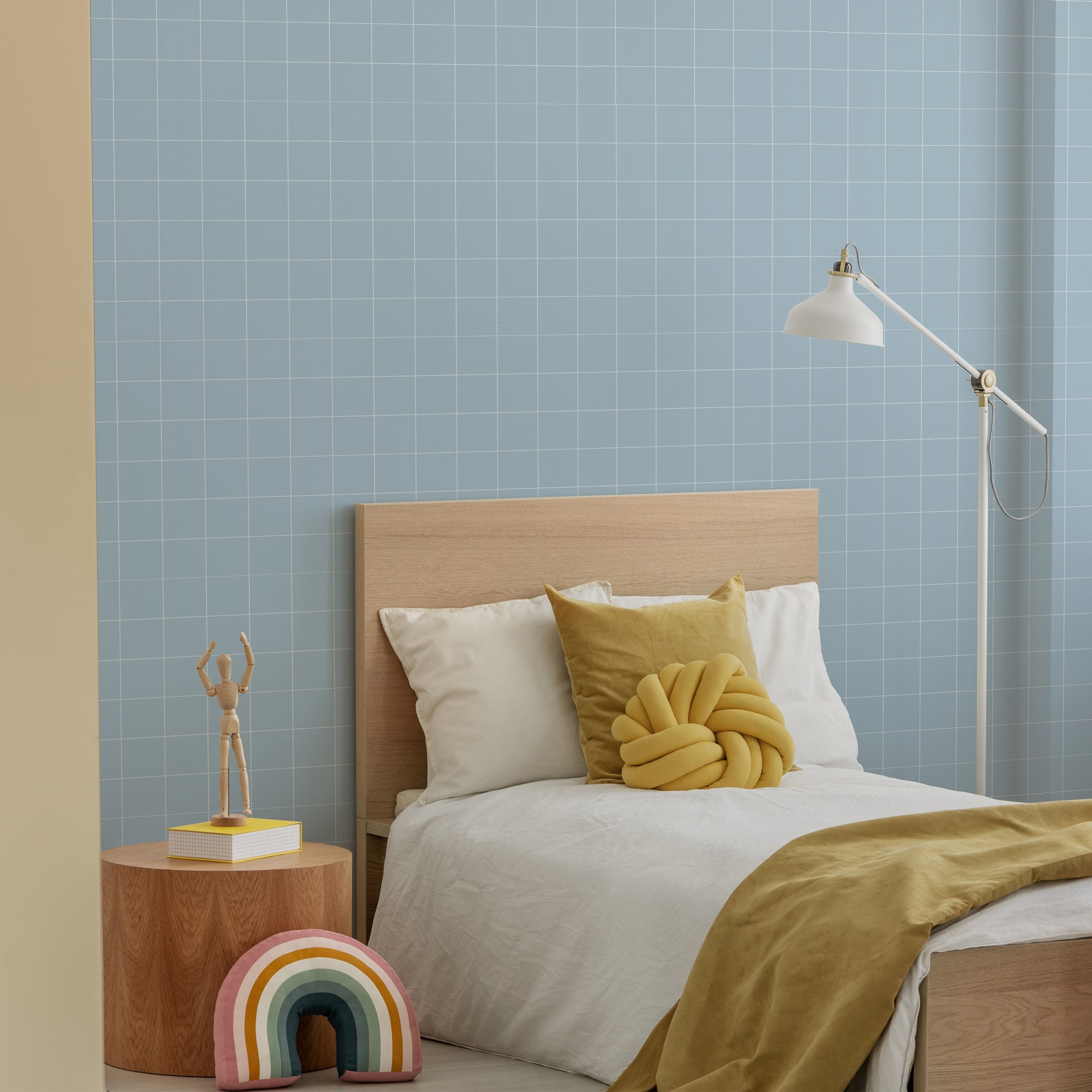 Superfresco Easy Vliestapete "Kariert" neutral glatt 10mx52cm (ca. 5m2)