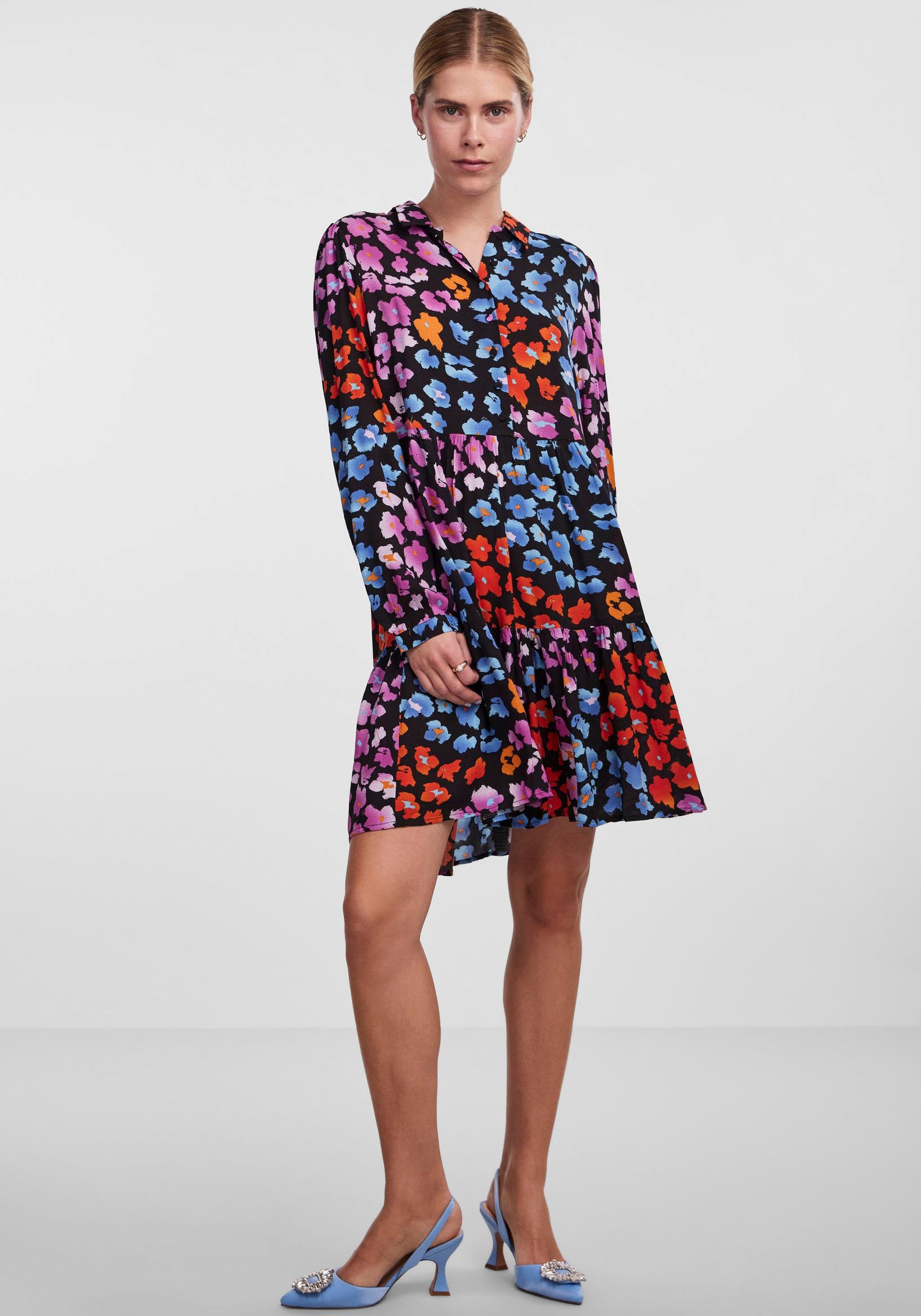 Volant SHIRT für DRESS Hemdblusenkleid | BAUR S. Y.A.S bestellen NOOS«, LS »YASALIRA mit