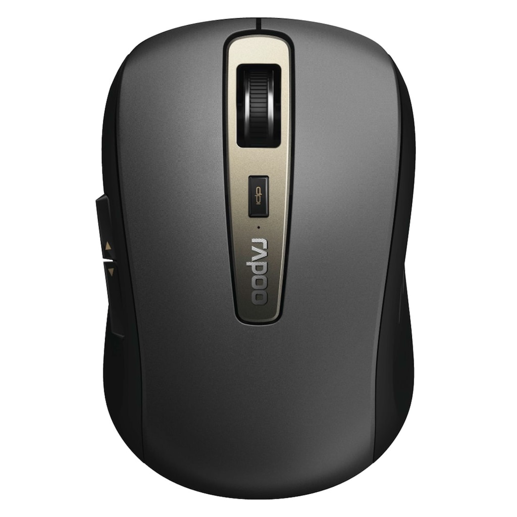 Rapoo Maus »MT350 kabellose Maus, Bluetooth, 2.4 GHz, 1600 DPI, Schwarz«, Bluetooth