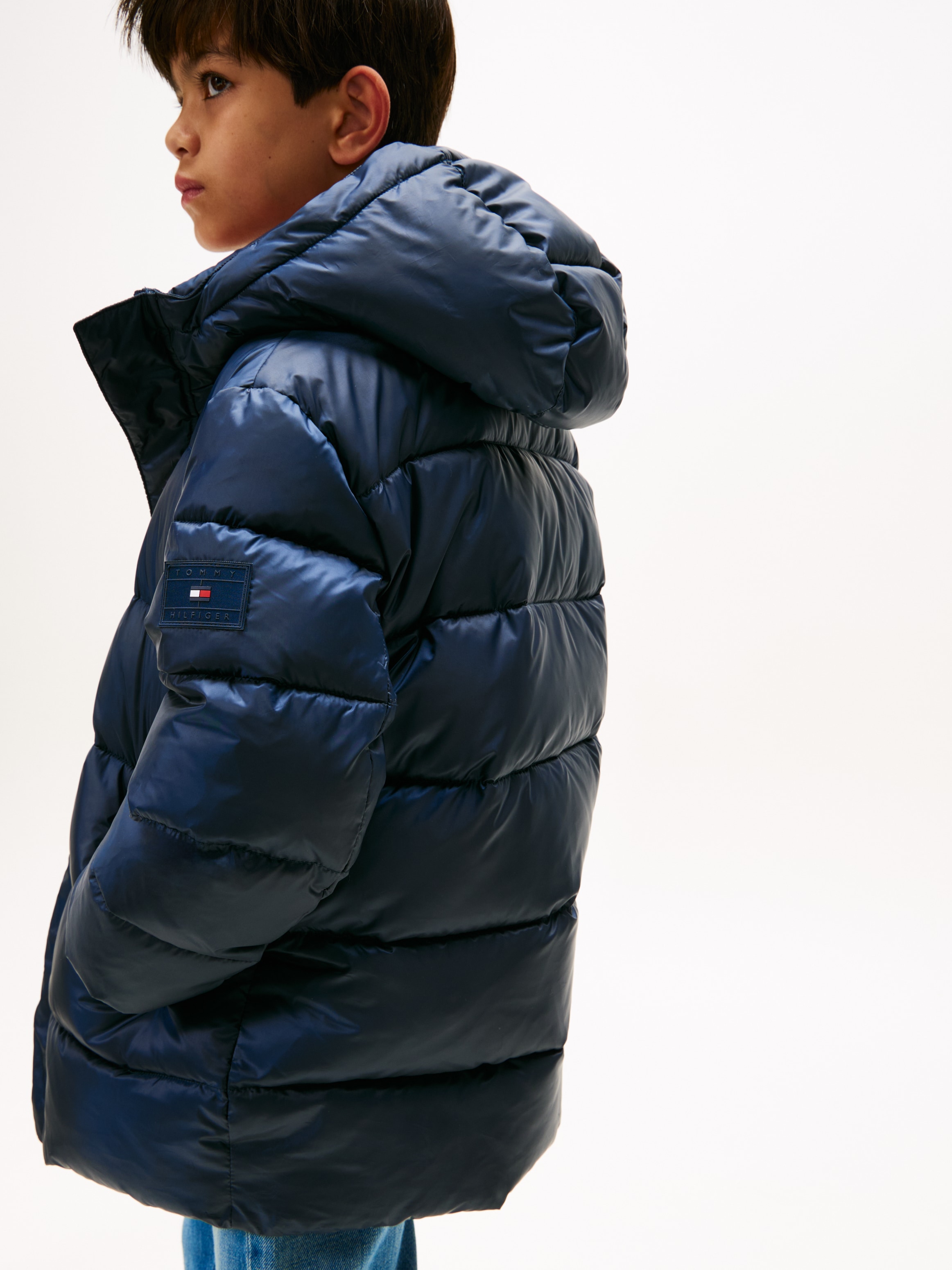 Tommy Hilfiger Steppjacke »ESSENTIAL PADDED PARKA«, mit Kapuze, Kinder bis 16 Jahre