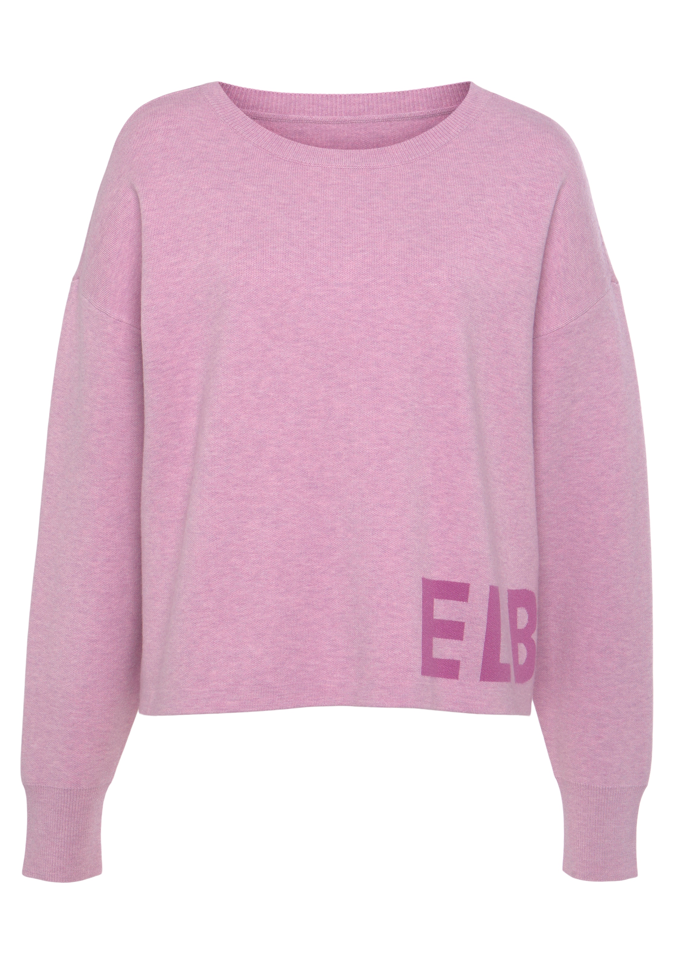 Elbsand Strickpullover »/ Loungeshirt«, aus hochwertigem Strick mit eingestricktem Logo, Loungewear