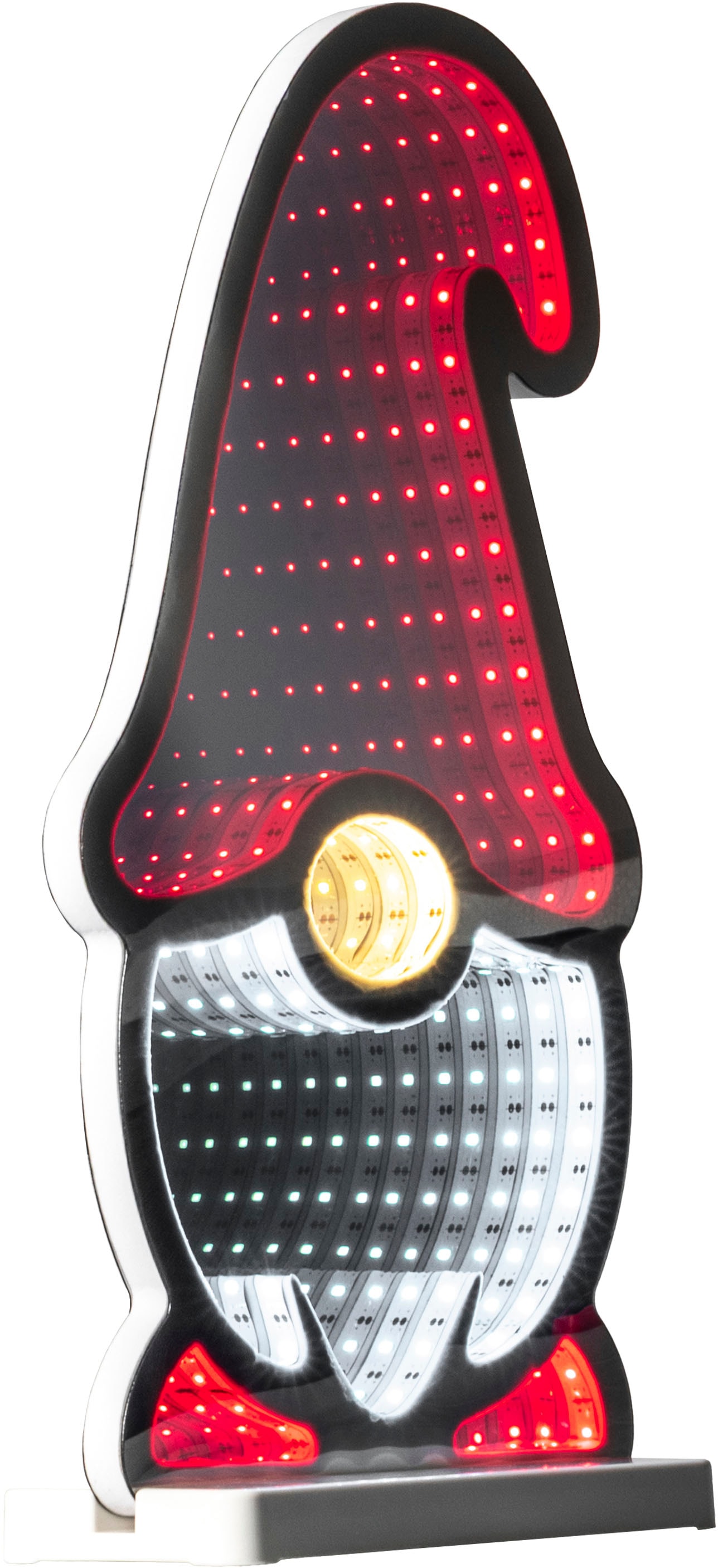 OTTO home LED Dekofigur »LED-Wichtel Evvina« LED-Modul Warmweiß Infinity Effekt, Weihnachtsdeko für Innen, beidseitig beleuchte