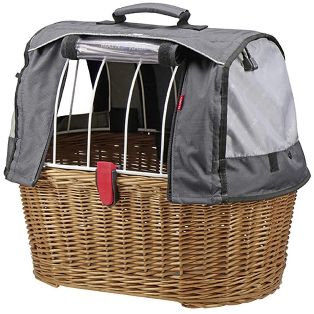 KlickFix Fahrradkorb »Weidenkorb Doggy Basket«