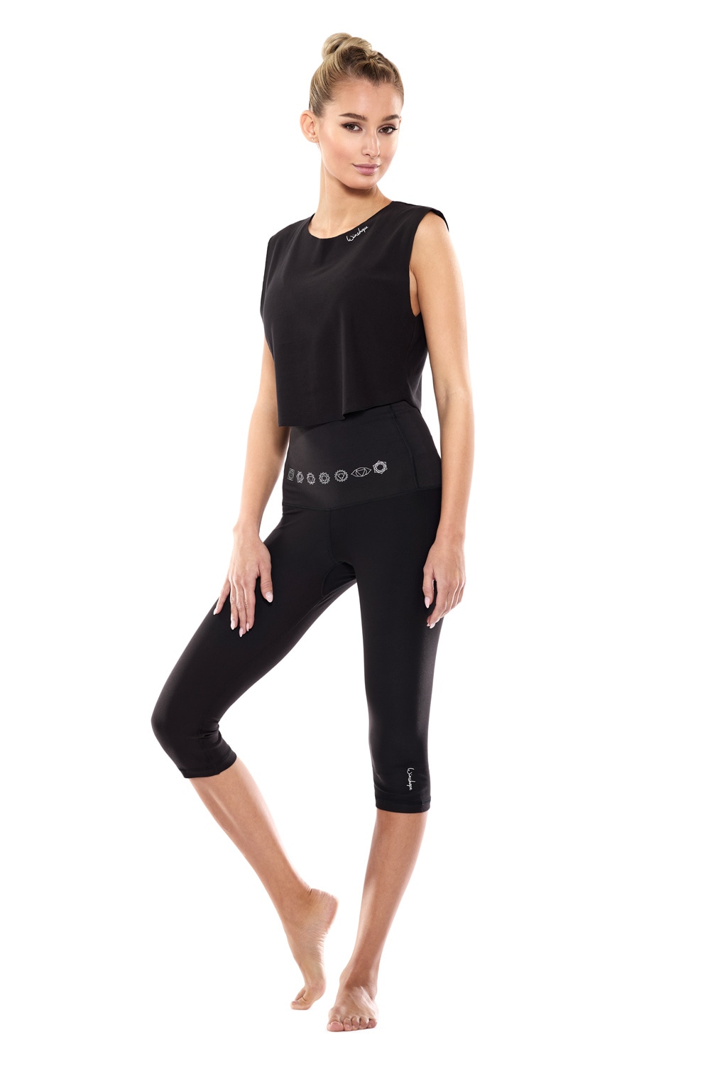 Winshape Leggings »3/4-Functional Comfort HWL212C-silberne 7 Chakras«, High Waist