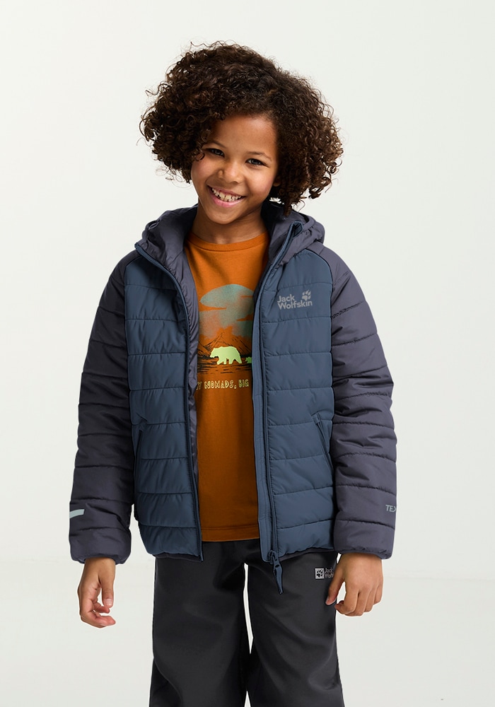 Jack Wolfskin Outdoorjacke »ZENON JKT KIDS«, mit Kapuze