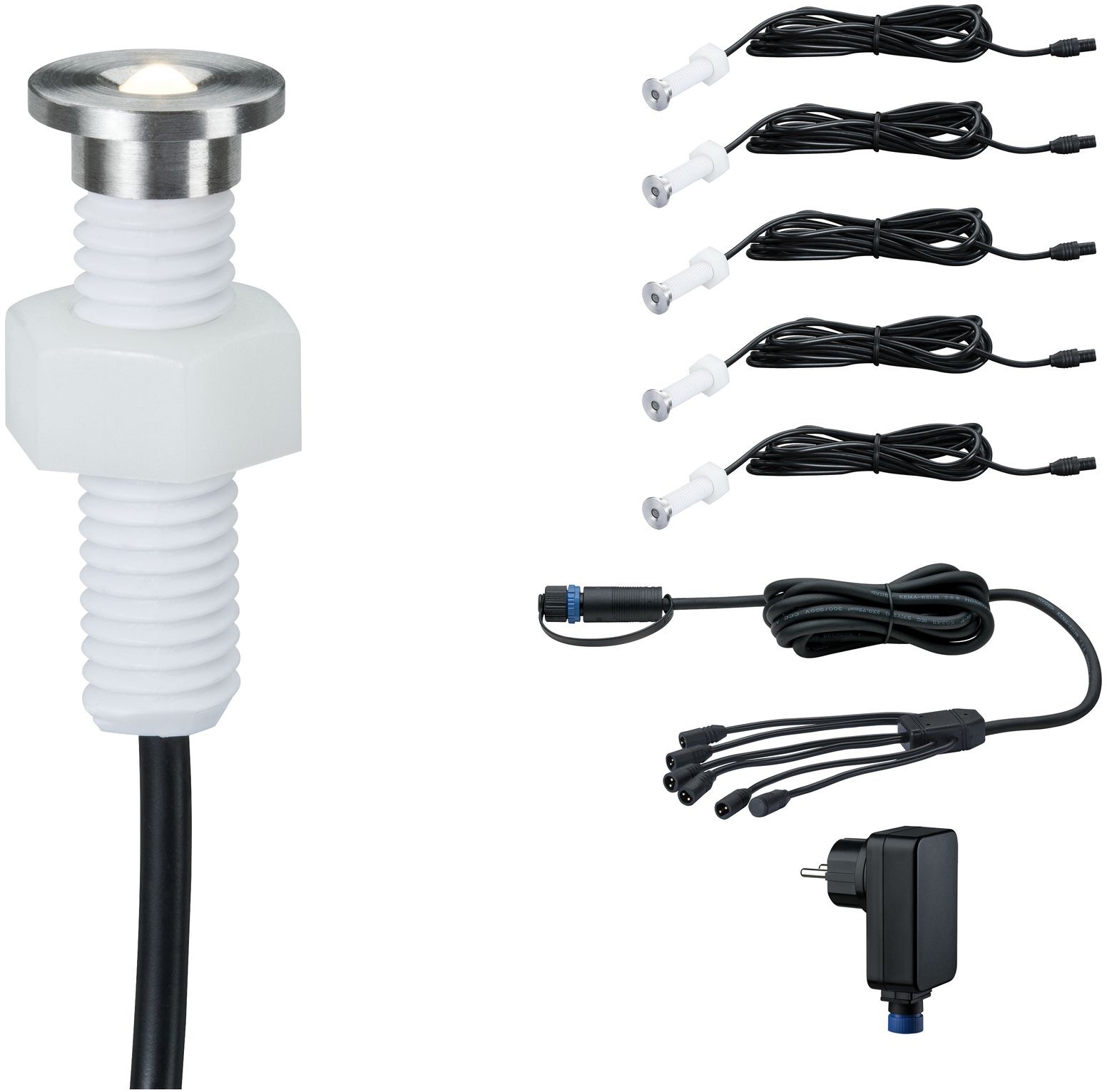 Paulmann LED Einbauleuchte »Plug & Shine«, 5 flammig-flammig, LED-Modul, IP67 3000K incl. Driver