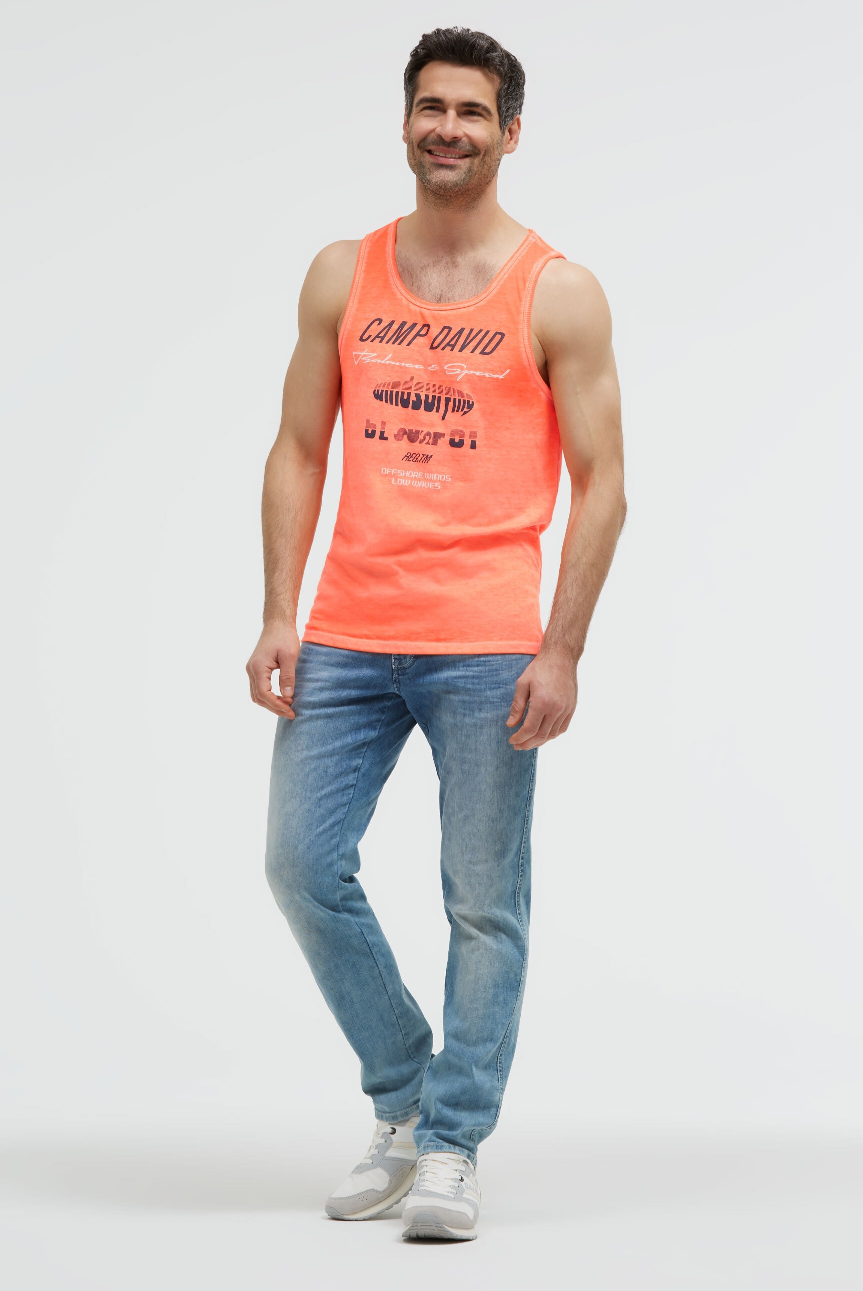 CAMP DAVID Tanktop mit Baumwolle