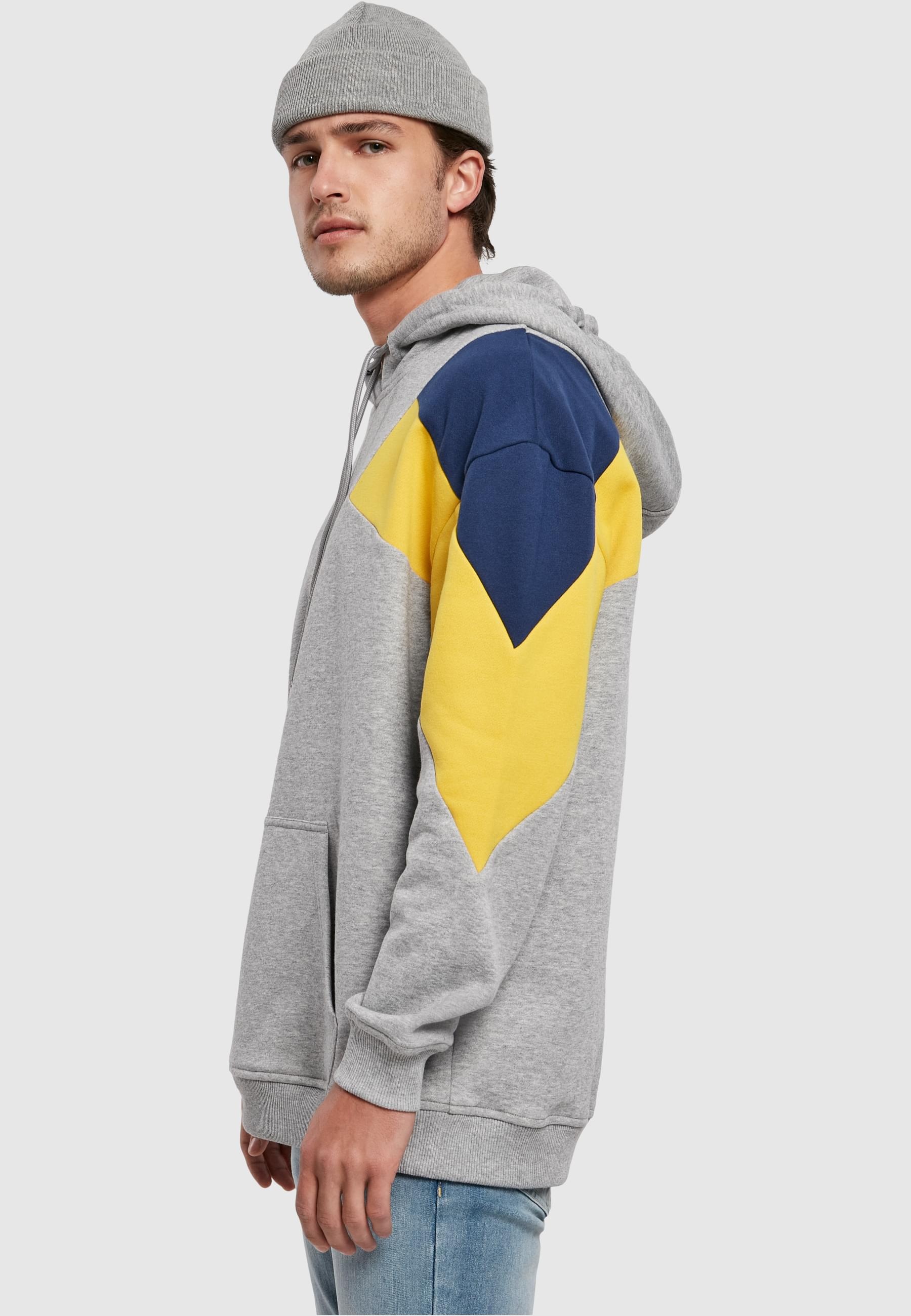 URBAN CLASSICS Sweatshirt »Urban Classics Herren Oversize 3-Tone Hoody«, (1 tlg.)