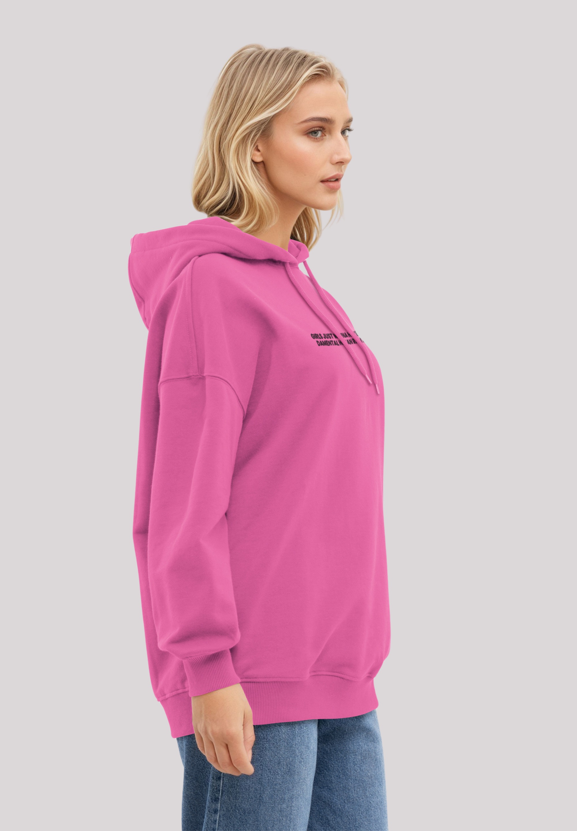 F4NT4STIC Kapuzenpullover »Girls Just Wanna have Stickerei« Premium Qualität