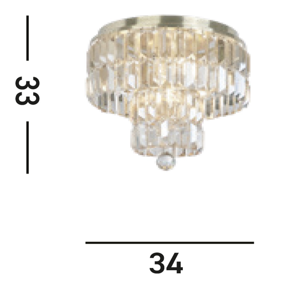 Searchlight Deckenleuchte »Empire 4Lt Flush« E14 1 Stk.
