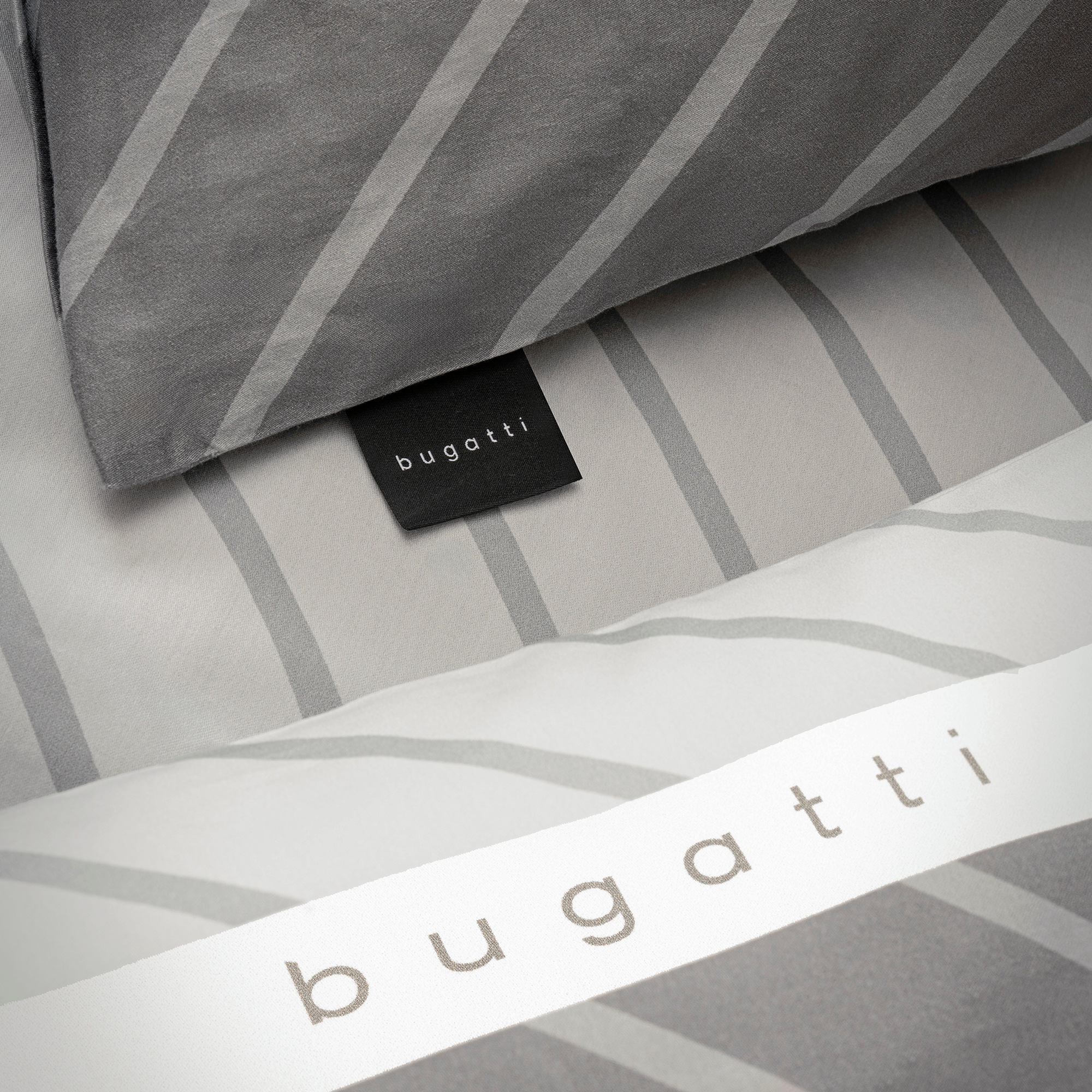 bugatti Bettwäsche »Satinbettwäsche bugatti«, mit zeitlosem Wende-Design