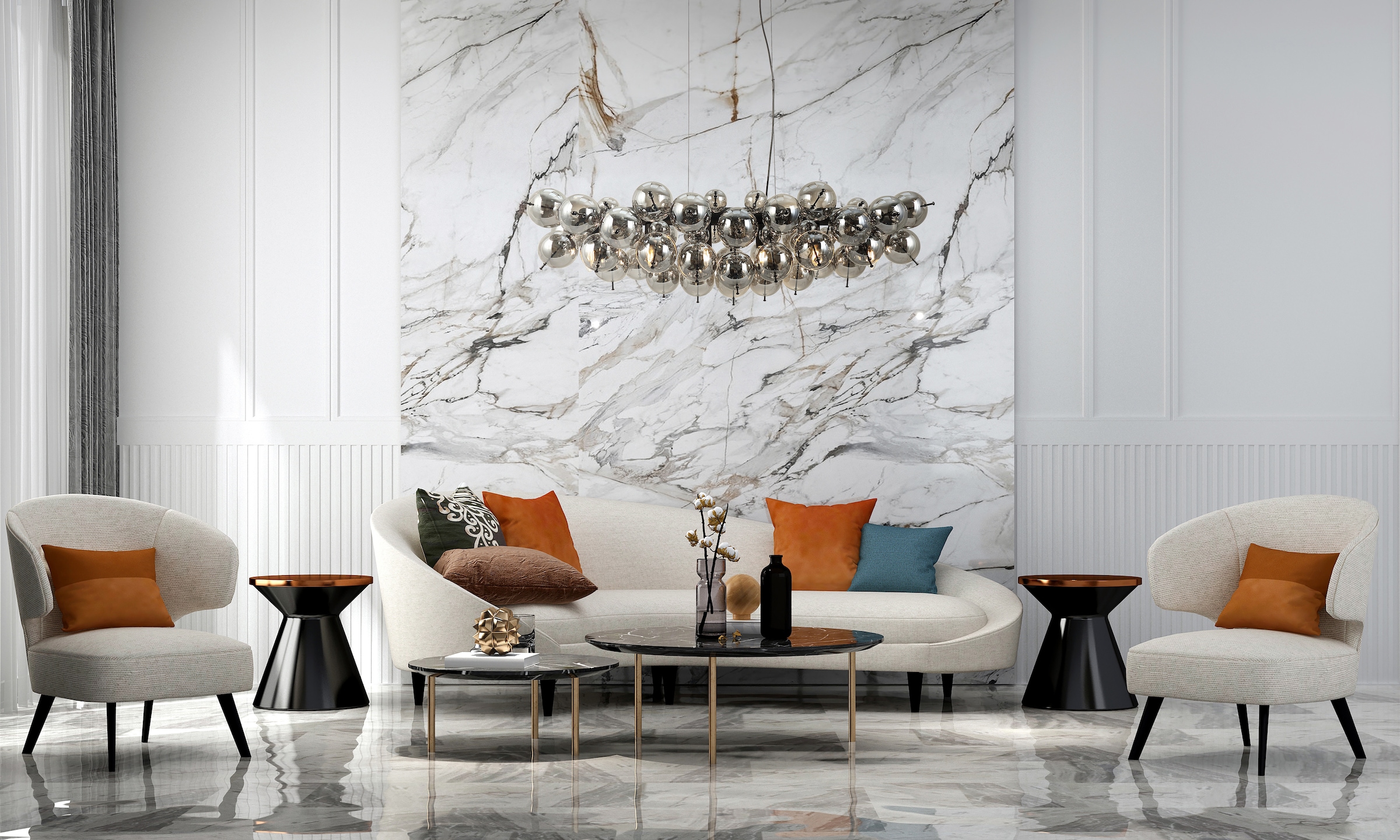 GLOBO LIGHTING Hängeleuchte »UDO« E14 1 Stk. Hängelampe Glaskugeln rauchfarben 2 Glasgrößen Esszimmer Esstisch