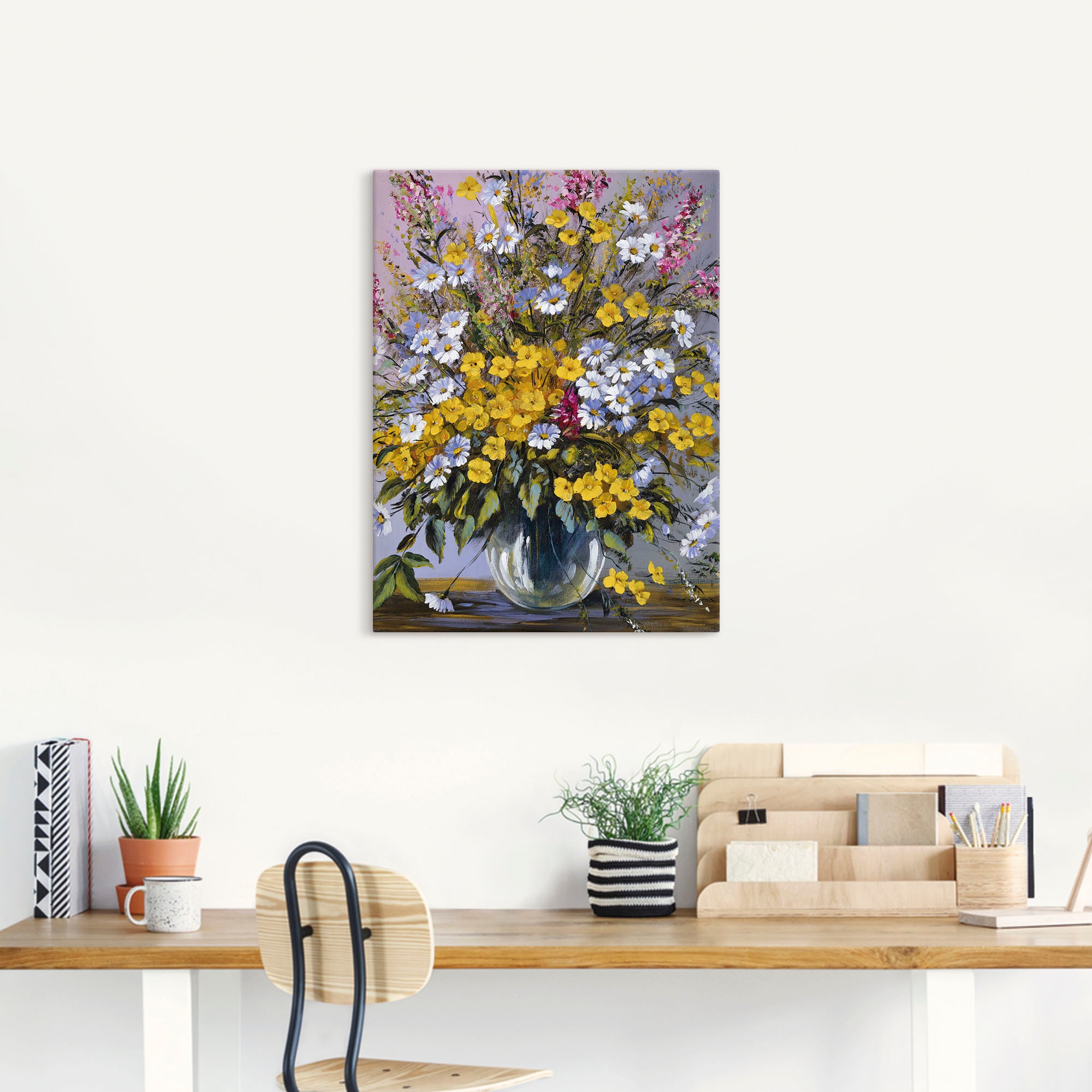 Artland Wandbild »Gemischter Strauß«, Blumen, (1 St.), als Leinwandbild, Poster in verschied. Größen