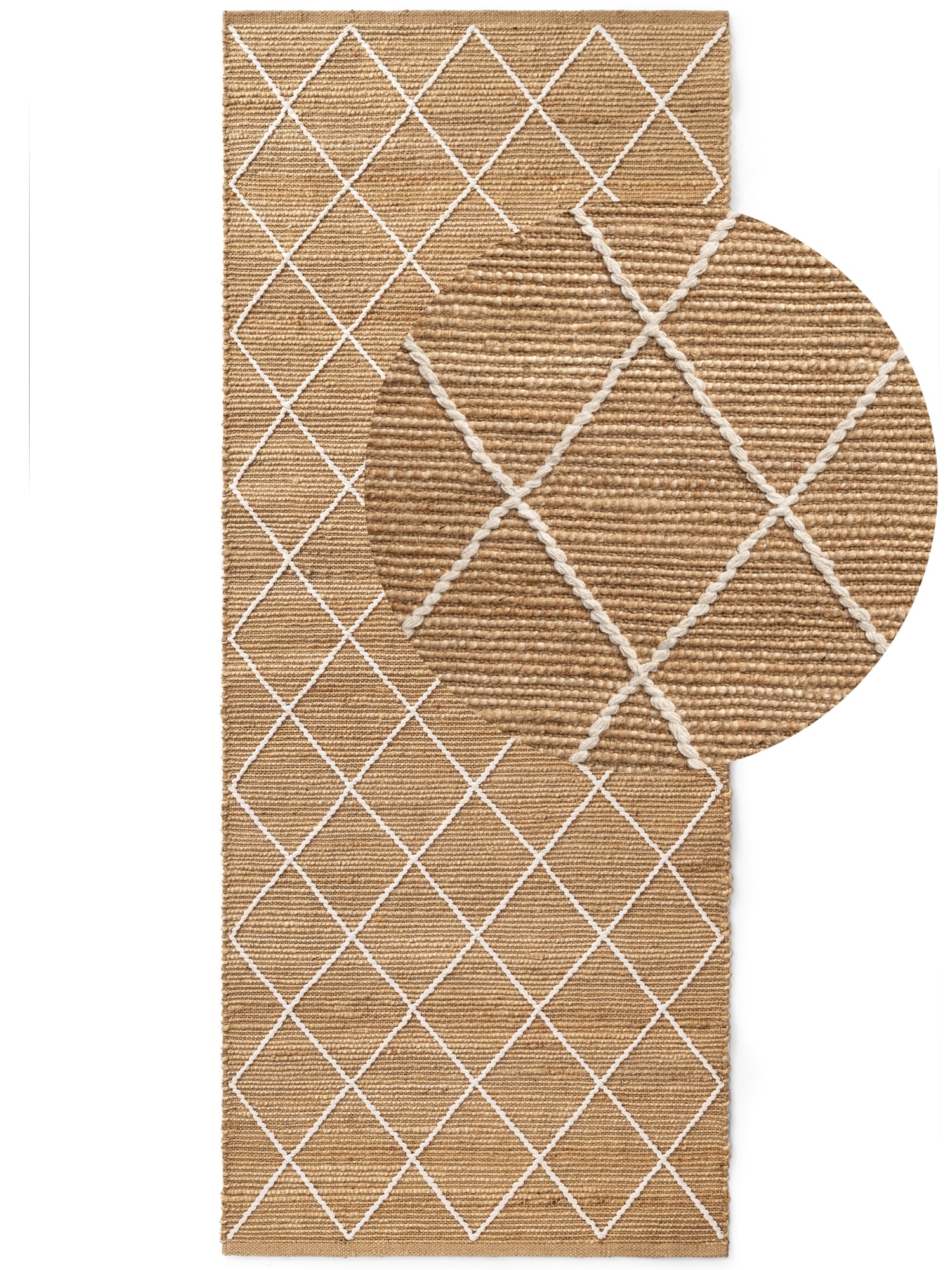 HANSE Home Teppich »Kunu Juteteppich«, rechteckig, 10 mm Höhe, Naturfasern, Jute, Baumwolle, Wohnzimmer, Diele, Flur, Boho, Skandi