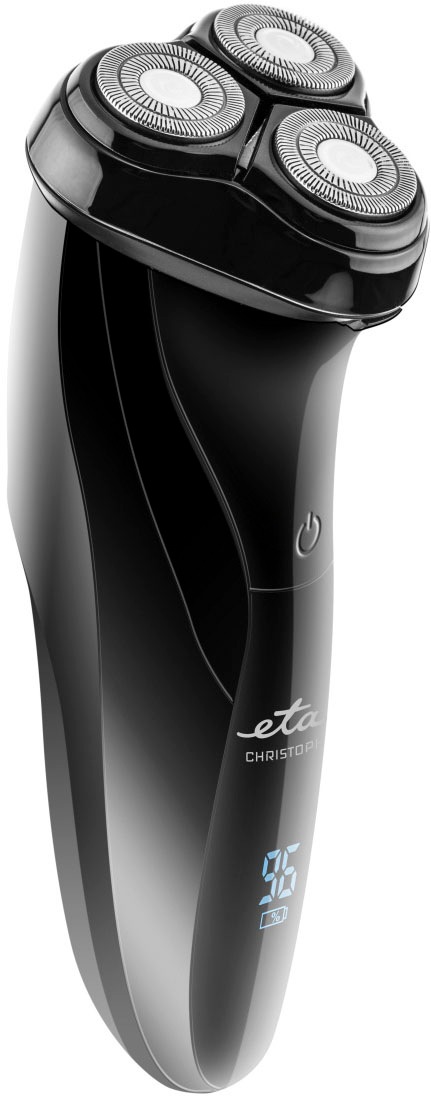ETA Elektrorasierer "Christoph, ETA334390000", schwarz, Kunststoff, B:6cm H:16cm T:6cm, Elektrorasierer, mit integriertem Haarschneider
