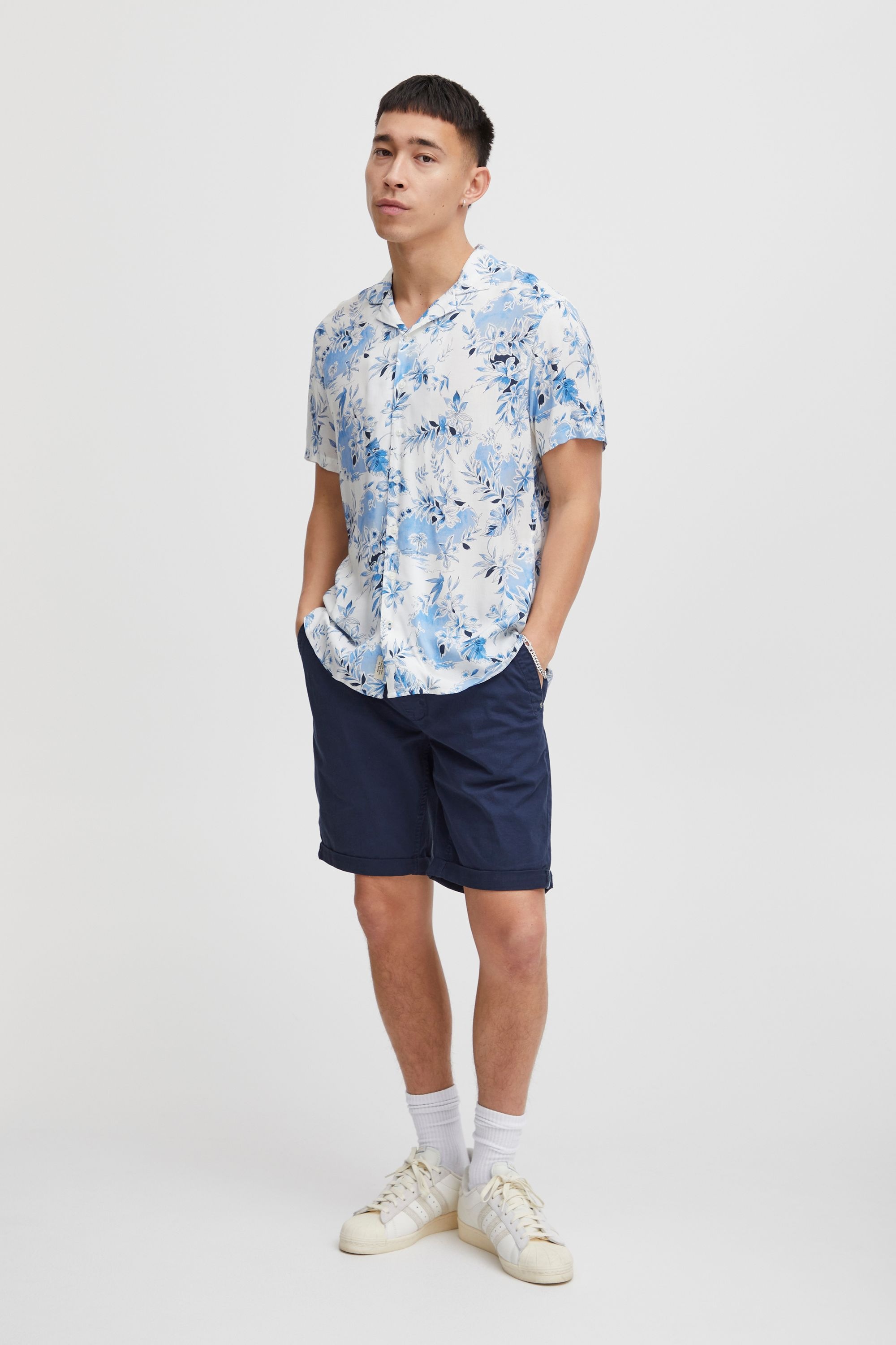 BLEND BHShirt Short Sleeve Shirt Men Blue L 4