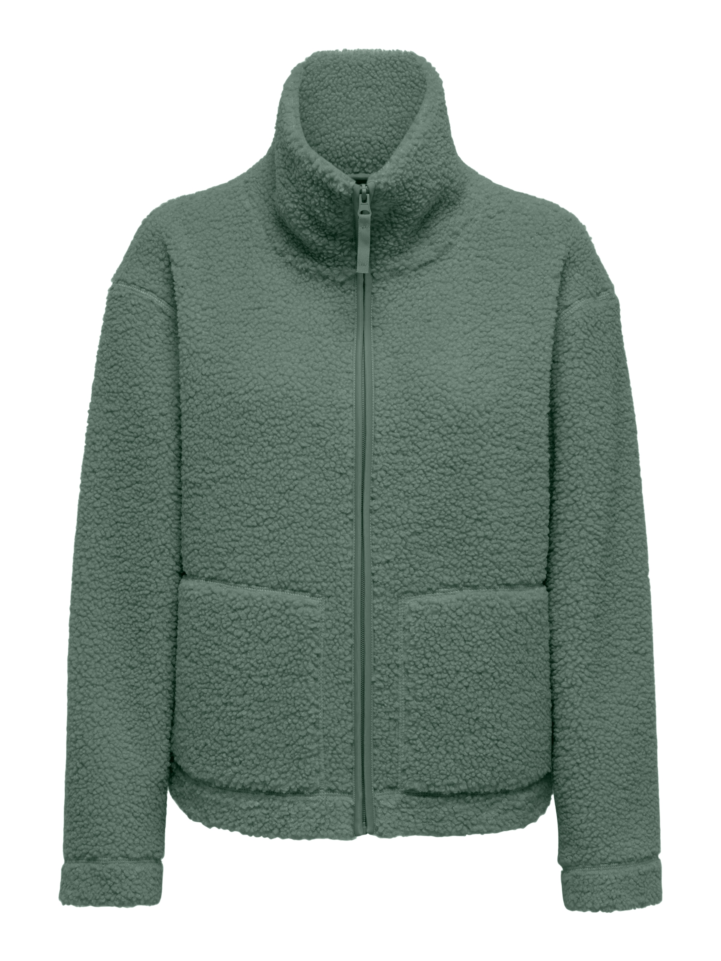 ONLY Plüschjacke »ONLMEGAN TEDDY JACKET CS OTW« ohne Kapuze Kunstfaser, Plüsch, seitliche Eingrifftaschen, Stehkragen