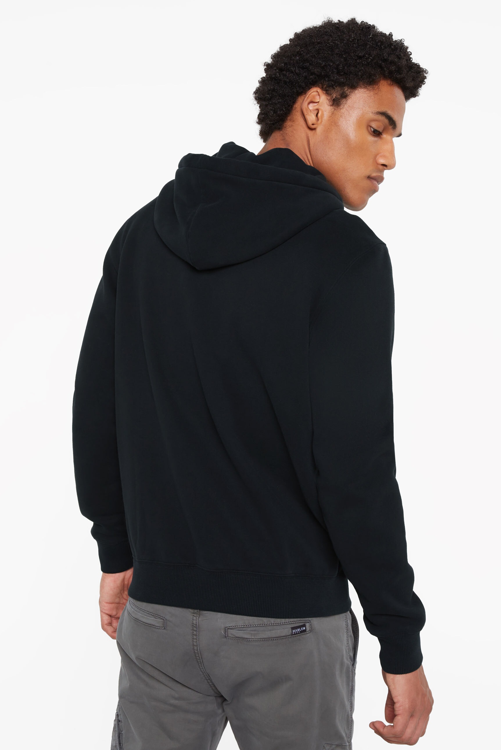 Harlem Soul Kapuzensweatjacke, mit Logo-Print