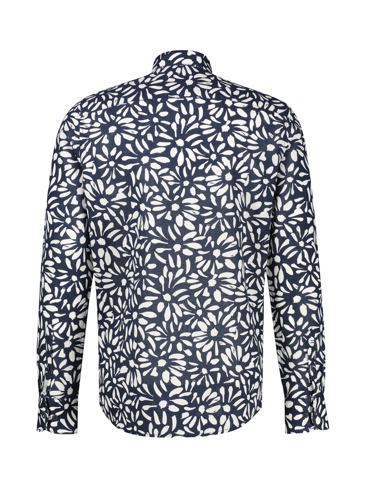 LERROS Leinenhemd »Langarmhemd mit floralem Print aus Mischgewebe« Baumwoll‑Leinen Mix, hautfreundlich, ideal für warme Tage, langarm