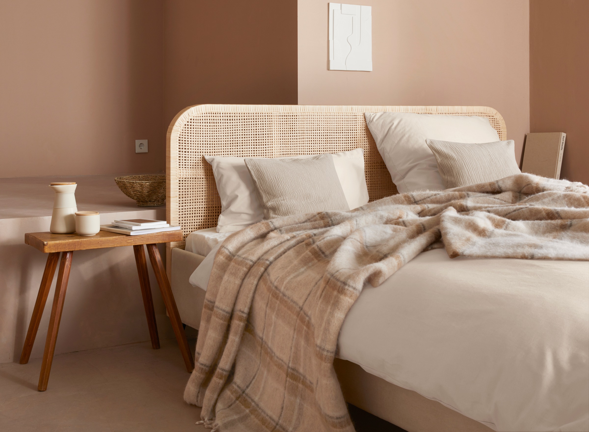 LeGer Home by Lena Gercke Plaid "Sinja" mit Fransen, Kuscheldecke