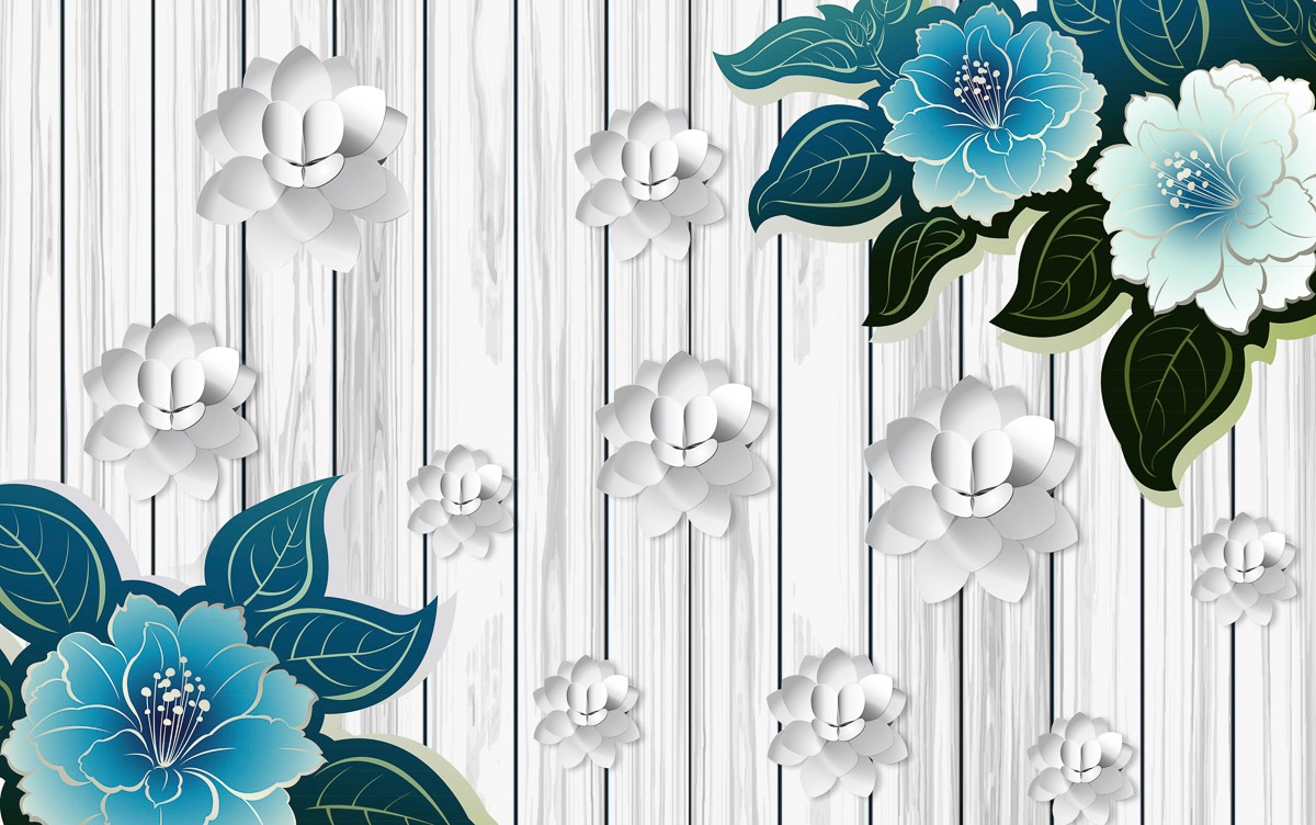 Papermoon Fototapete "Muster mit Blumen" günstig online kaufen