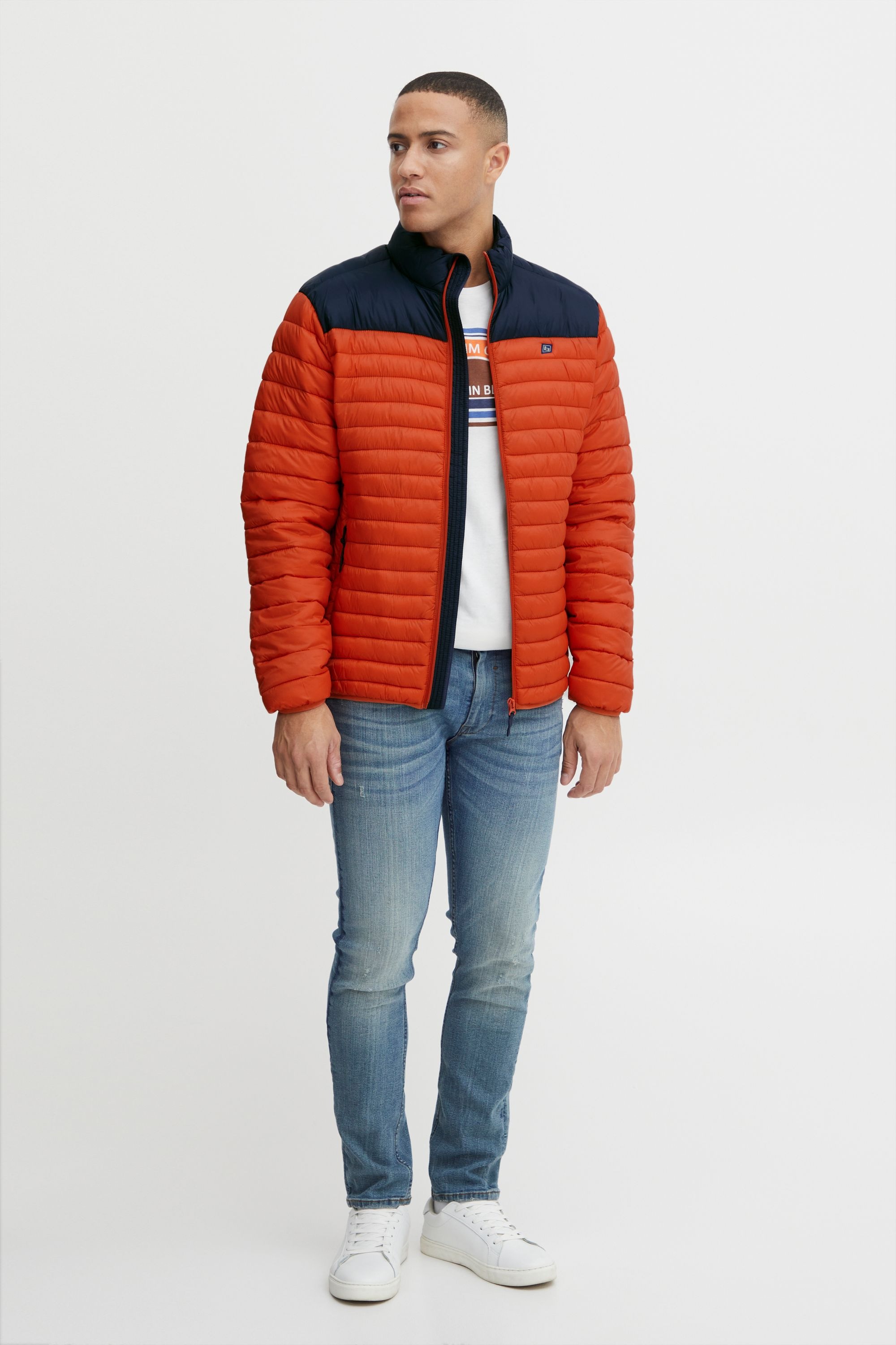 Steppjacke BLEND "BHOuterwear", Herren, Gr. L, paprika, 100% Nylon, unifarben, regular fit normal, eingesetzt, Jacken Steppjacke, Stilvolle Übergangsjacke mit Steppung 2