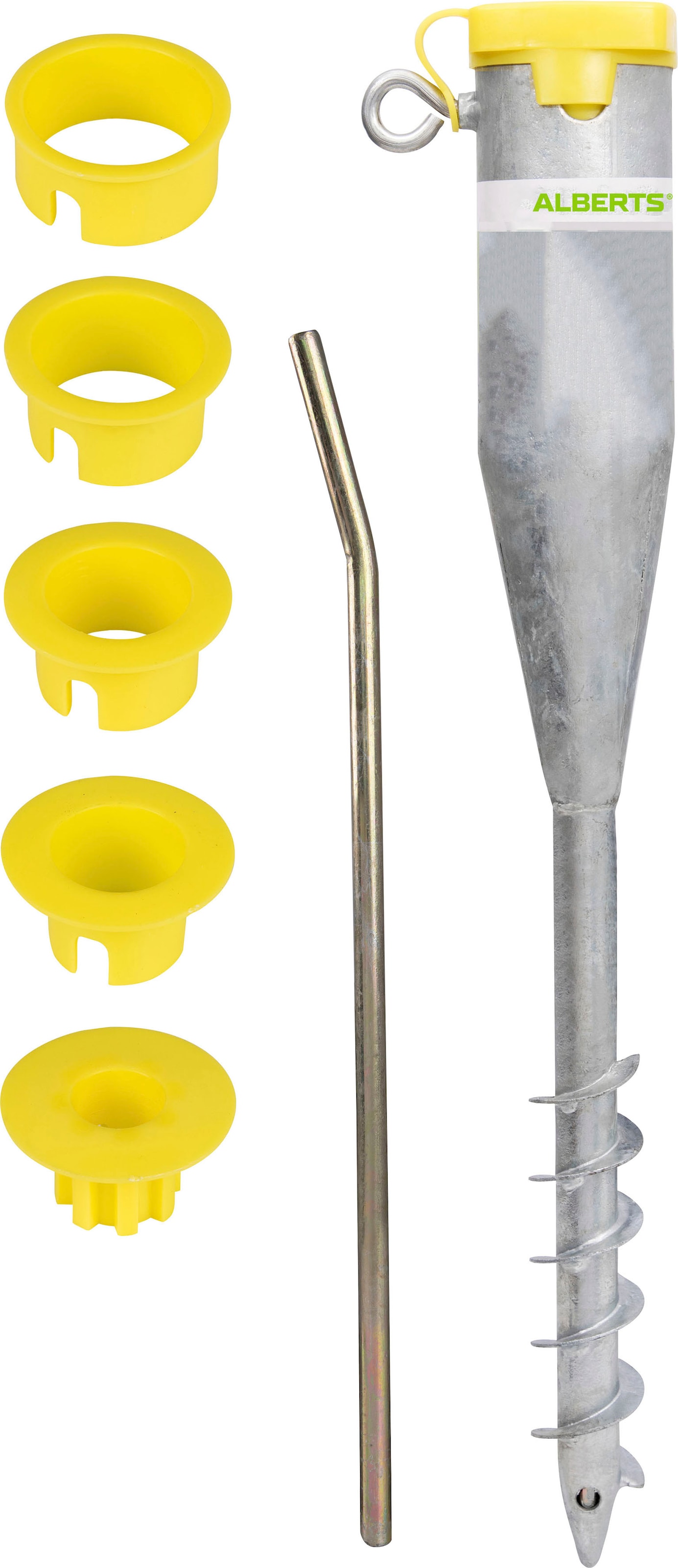 Alberts Einschraub-Bodenhülse Set, 2 Stk. tlg. für Standrohre von Ø 25 bis günstig online kaufen
