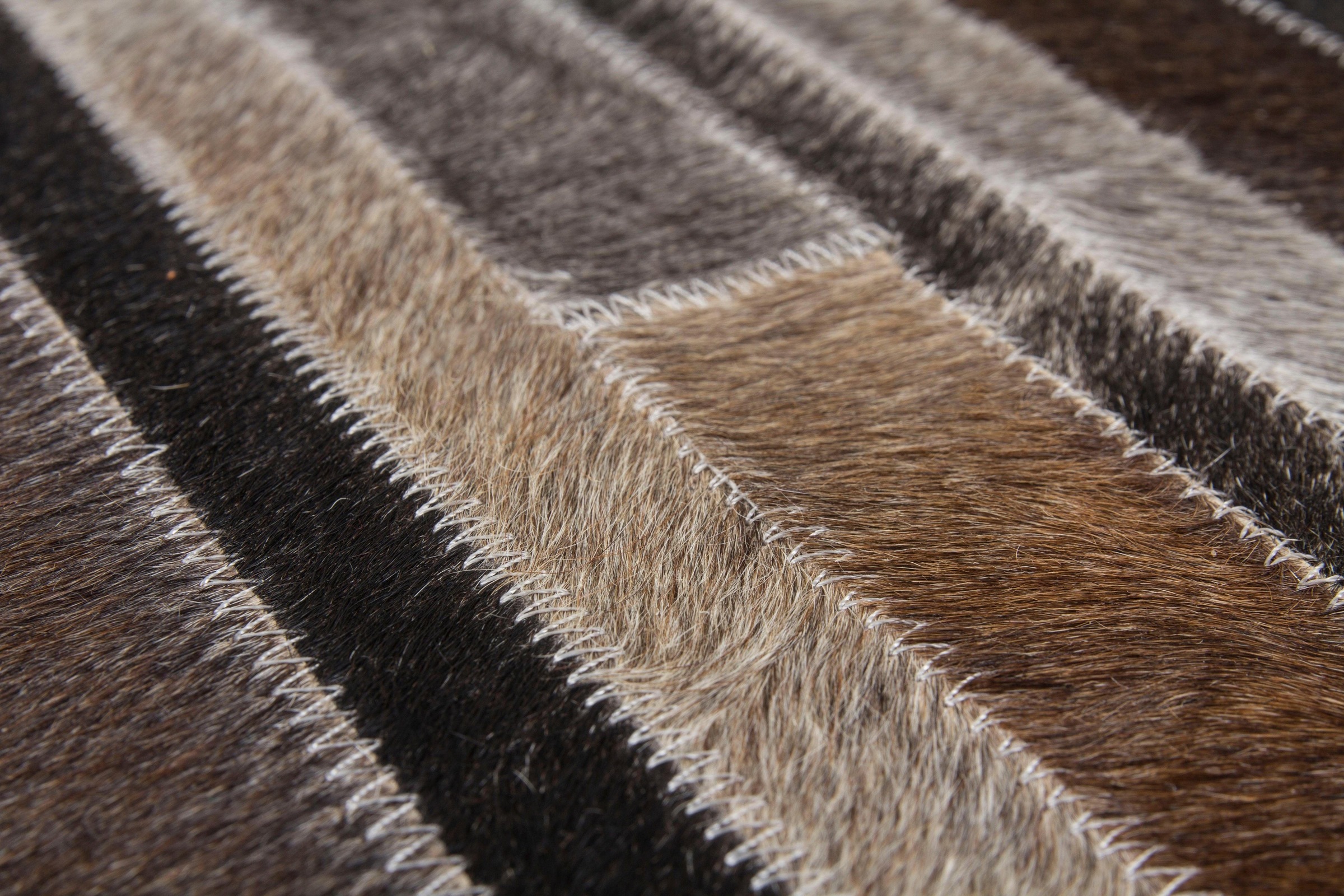 calo-deluxe Fellteppich »Dakota 1120«, rechteckig, 8 mm Höhe, echtes Rinderfell, Wohnzimmer
