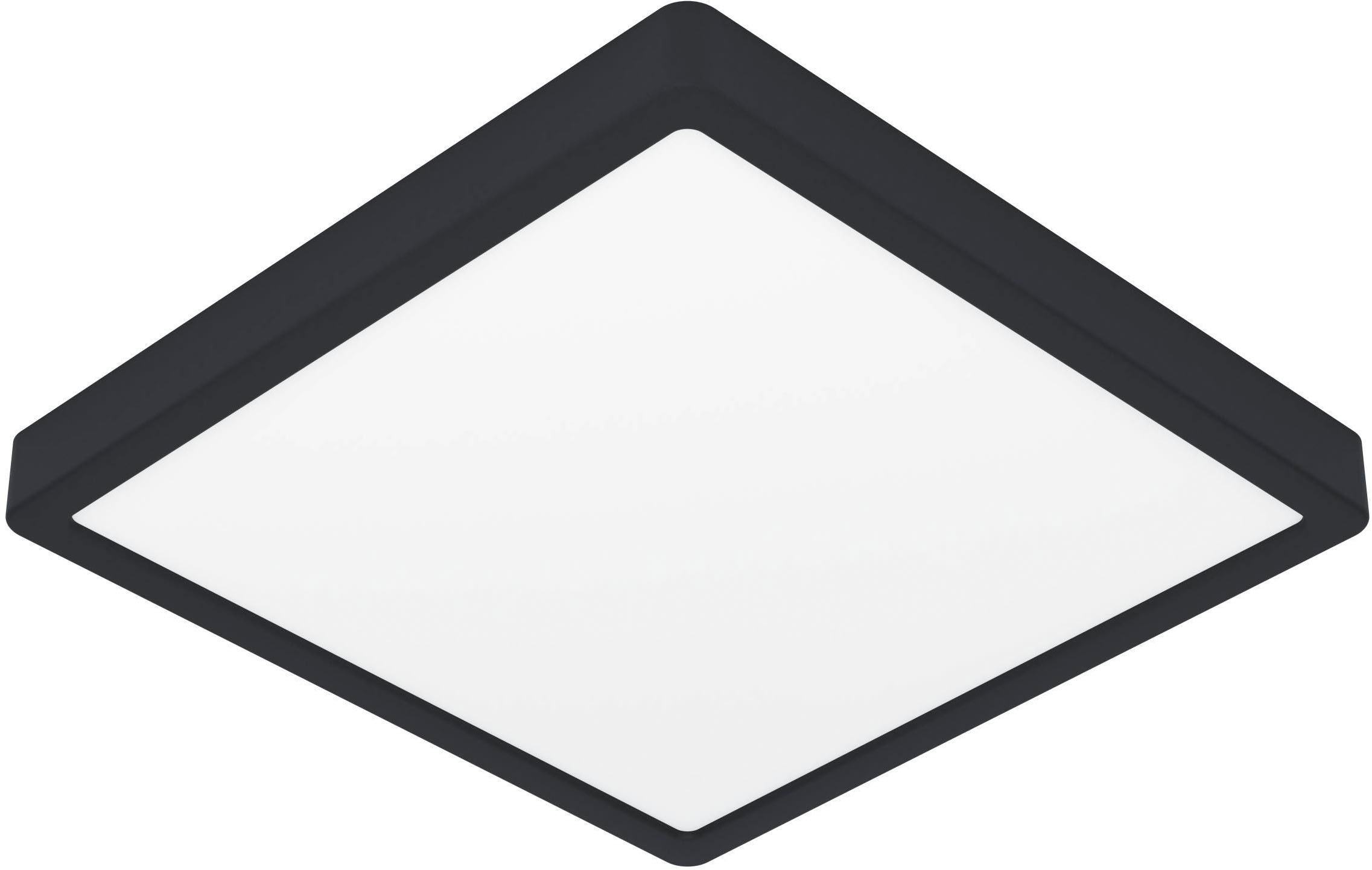 EGLO Aufbauleuchte "Fueva 6-Z Deckenlampe, ZigBee, App und Sprachsteuerung, Badlampe, IP44", 1, H: 2,5cm, 1 Stk.schwarz, Leuchten, Aufbauleuchte -