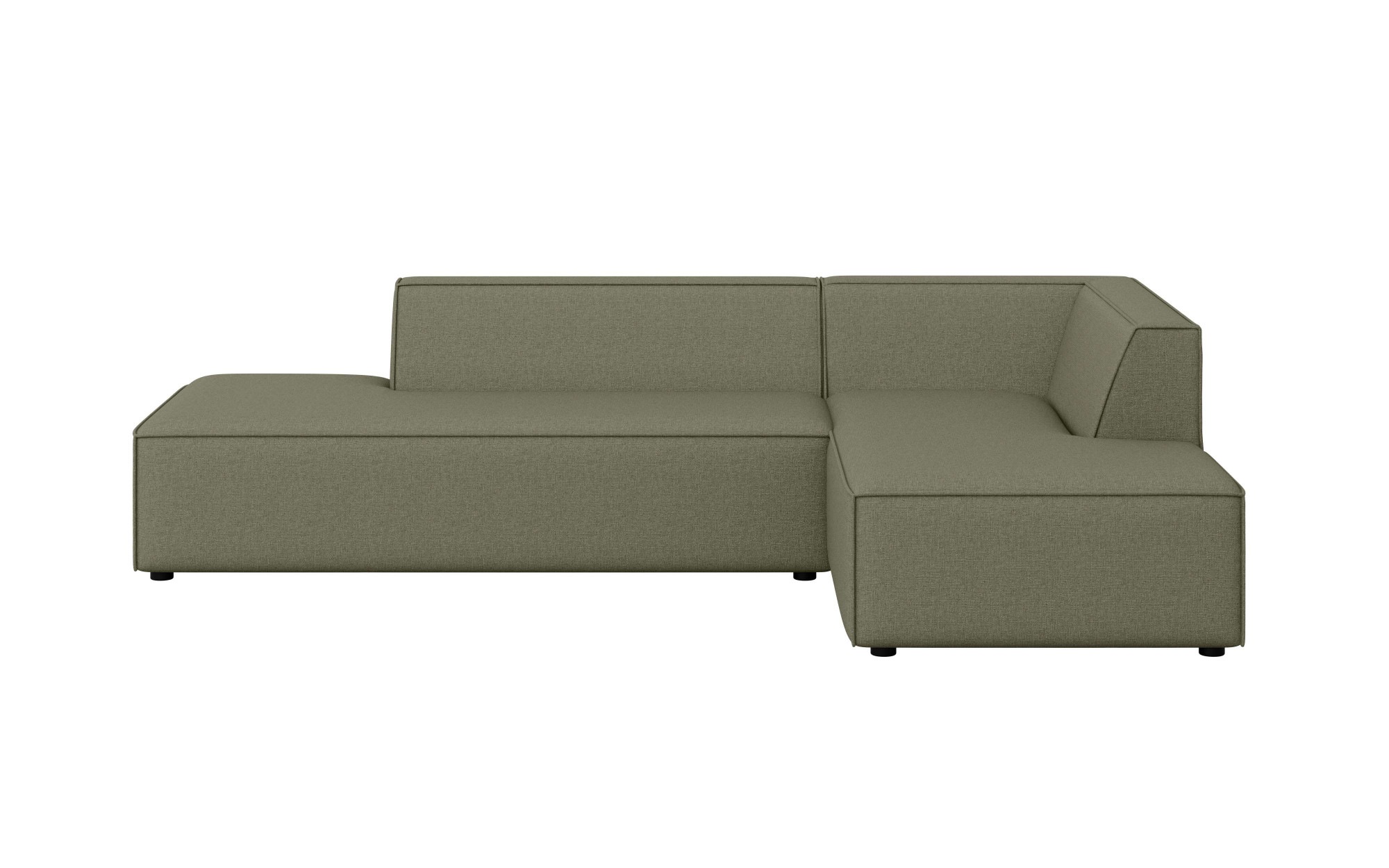 INOSIGN Ecksofa »Ecksofa Cavan mit Ottomane links oder rechts bestellbar«, L-Form mit Wellenunterfederung, Maße B/T/H: 270/180/72 cm