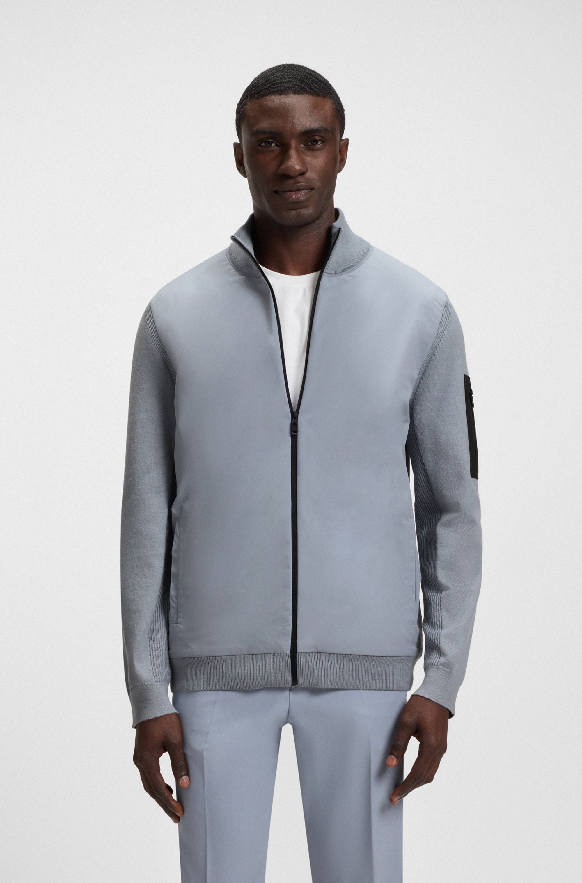 BOSS GREEN Hybridjacke "Momentum", regular fit, mit Stehkragen günstig online kaufen