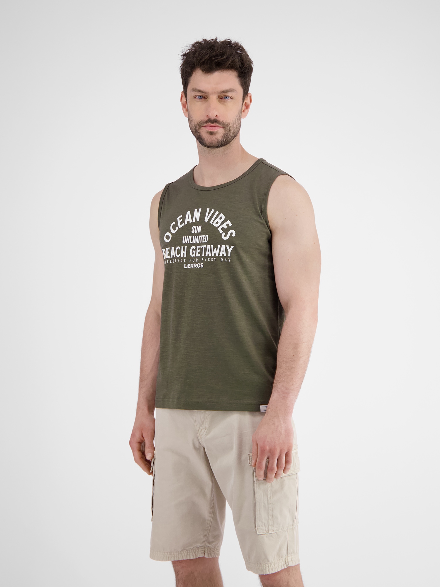 LERROS Muskelshirt »LERROS Herren Tanktop mit Brustprint«