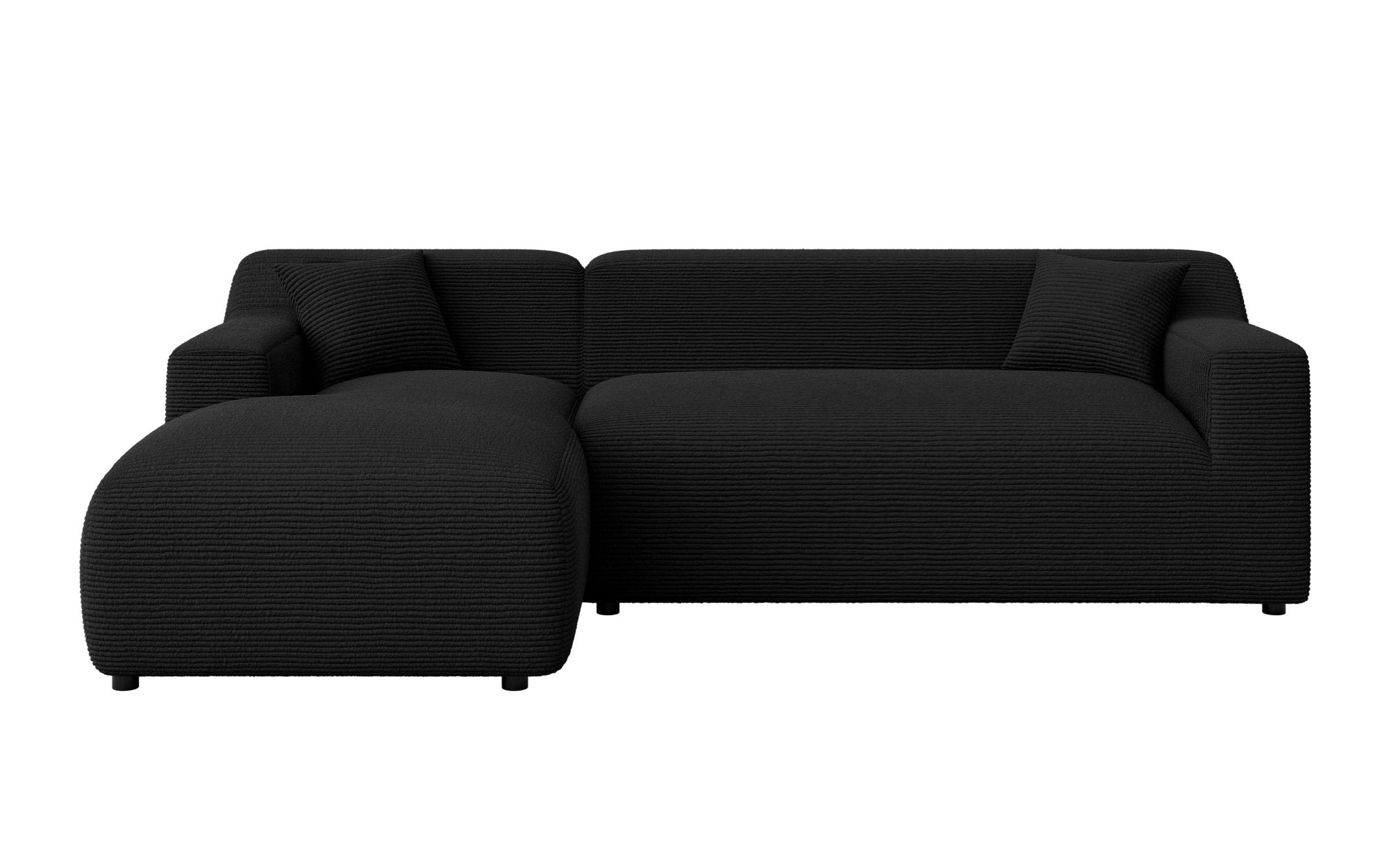 Home affaire Ecksofa »LILLIANA Designsofa, L-Form mit Recamiere rechts/links bestellbar«, L-Form mit Wellenunterfederung, Maße B/T/H: 256/160/76 cm