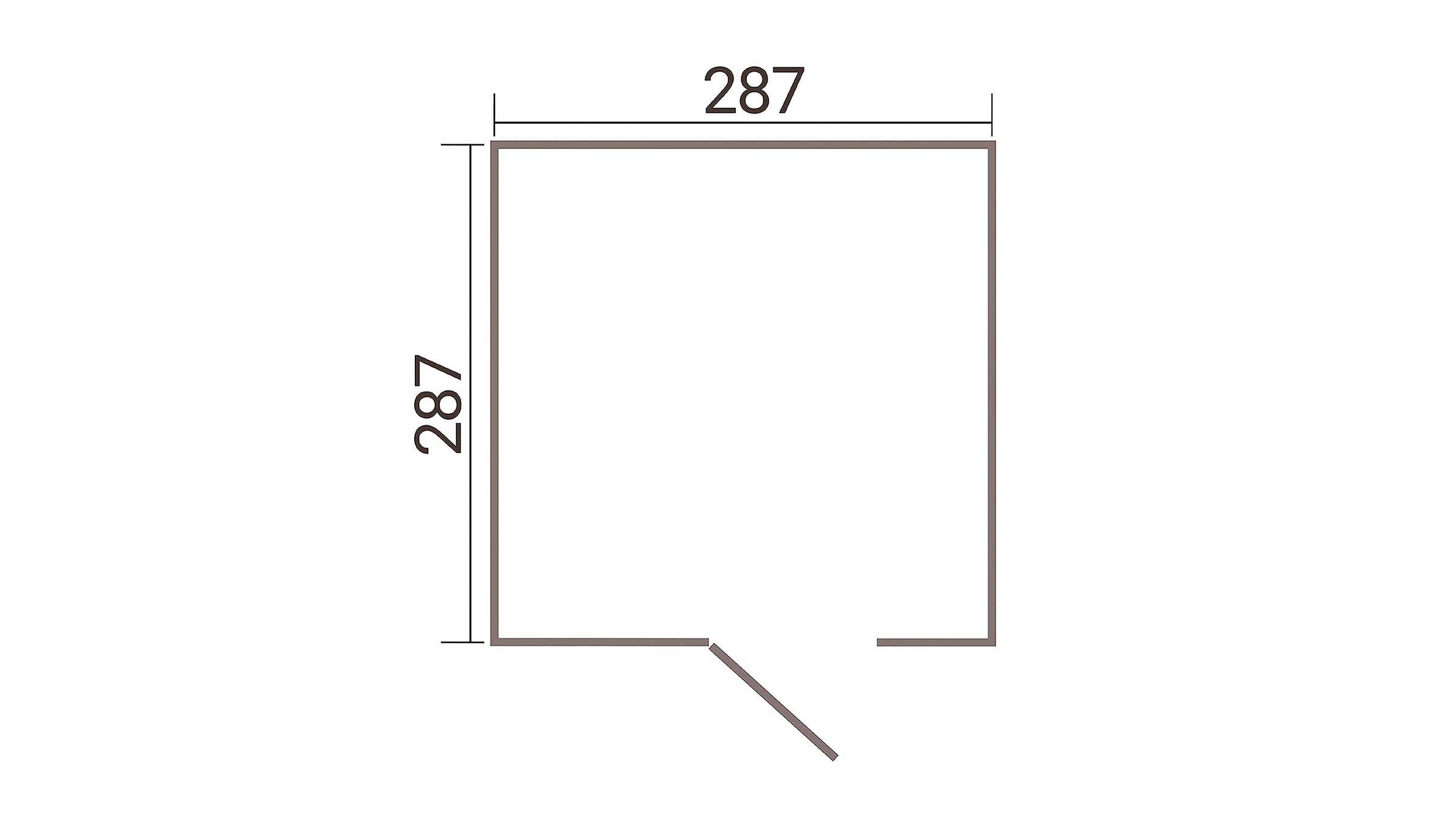 weka Gerätehaus »Gary 9« Metall pulverbeschichtet, Größe 9