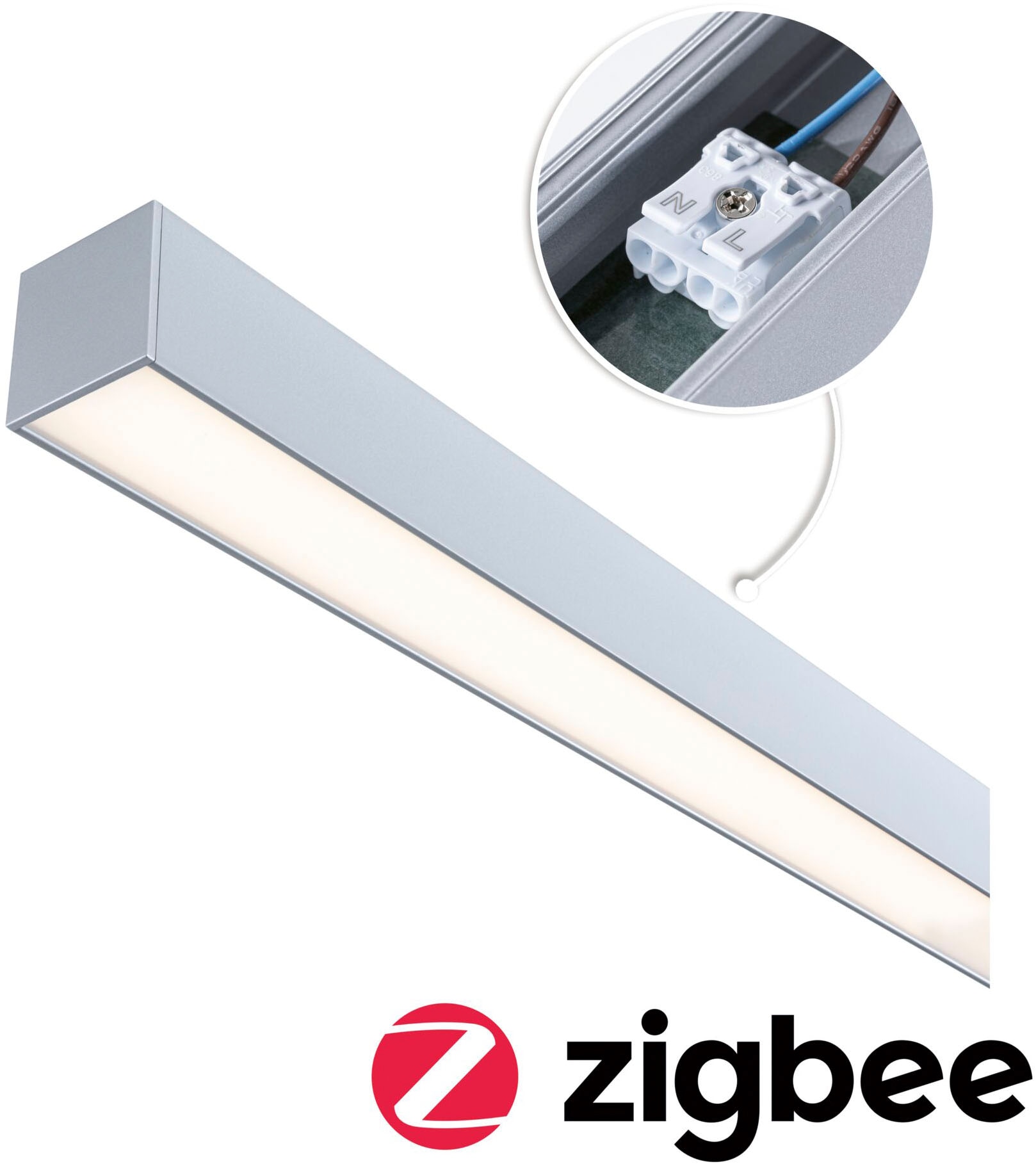 Paulmann Schienensystem-Leuchten »Linion Einspeisung Zigbee 3.0 Power Channel 1m«, Smart Home