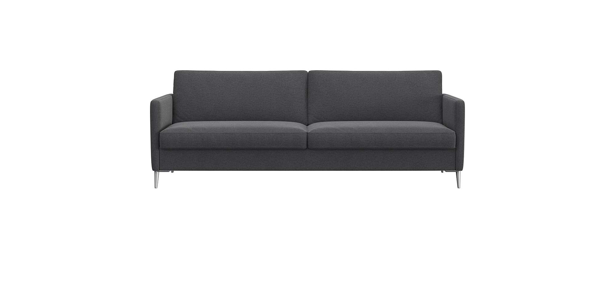 FLEXLUX 3-Sitzer "Fiore, super Sitzkomfort durch Kaltschaum im Sitz" schmale Armlehnen, Füße Alu