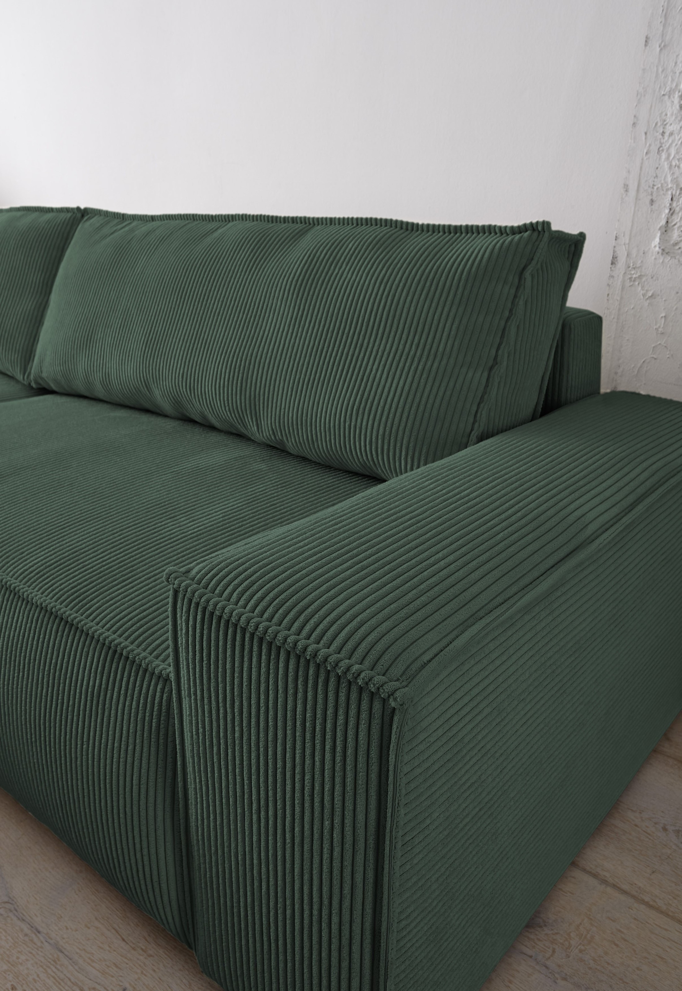 Ecksofa SHERWOOD Schlafsofa, mit Bettkasten, Cord-Bezug