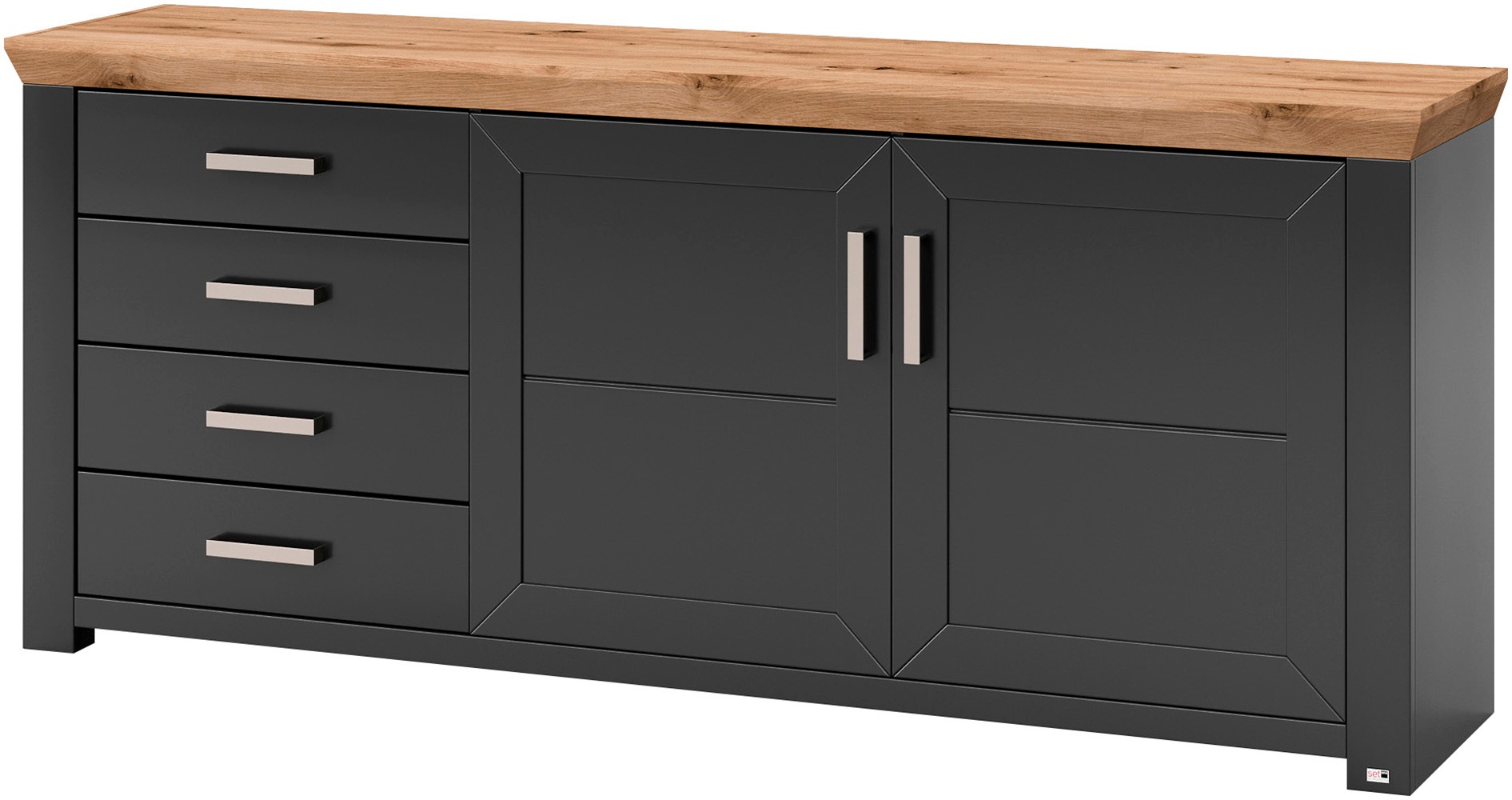set one by Musterring Sideboard "York", Typ 51, mit viel Stauraum, Bügelgri günstig online kaufen