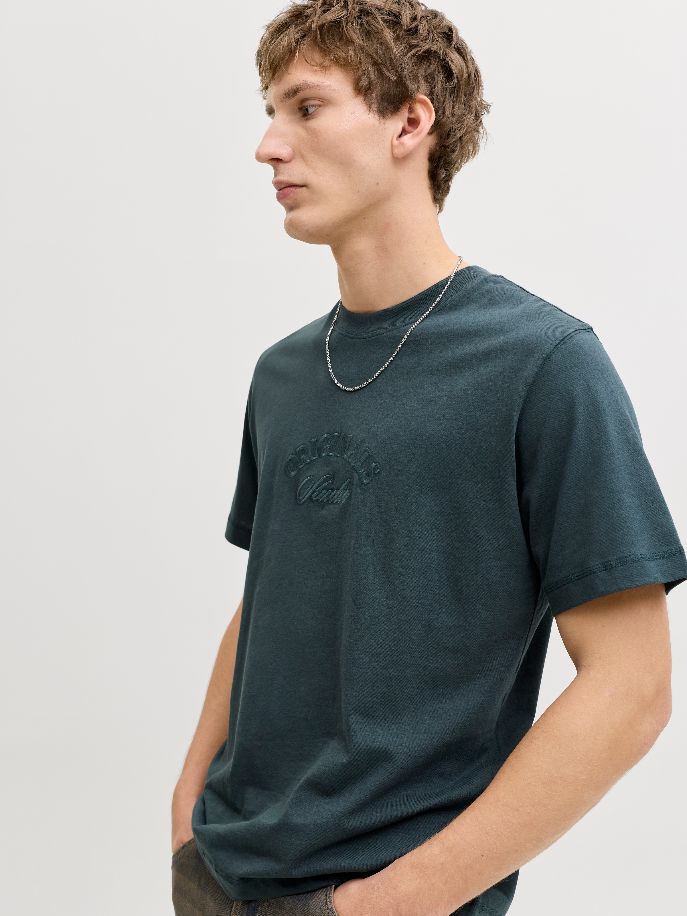 Jack & Jones T-Shirt "JORBLEECKER BRANDING TEE SS CN" günstig online kaufen