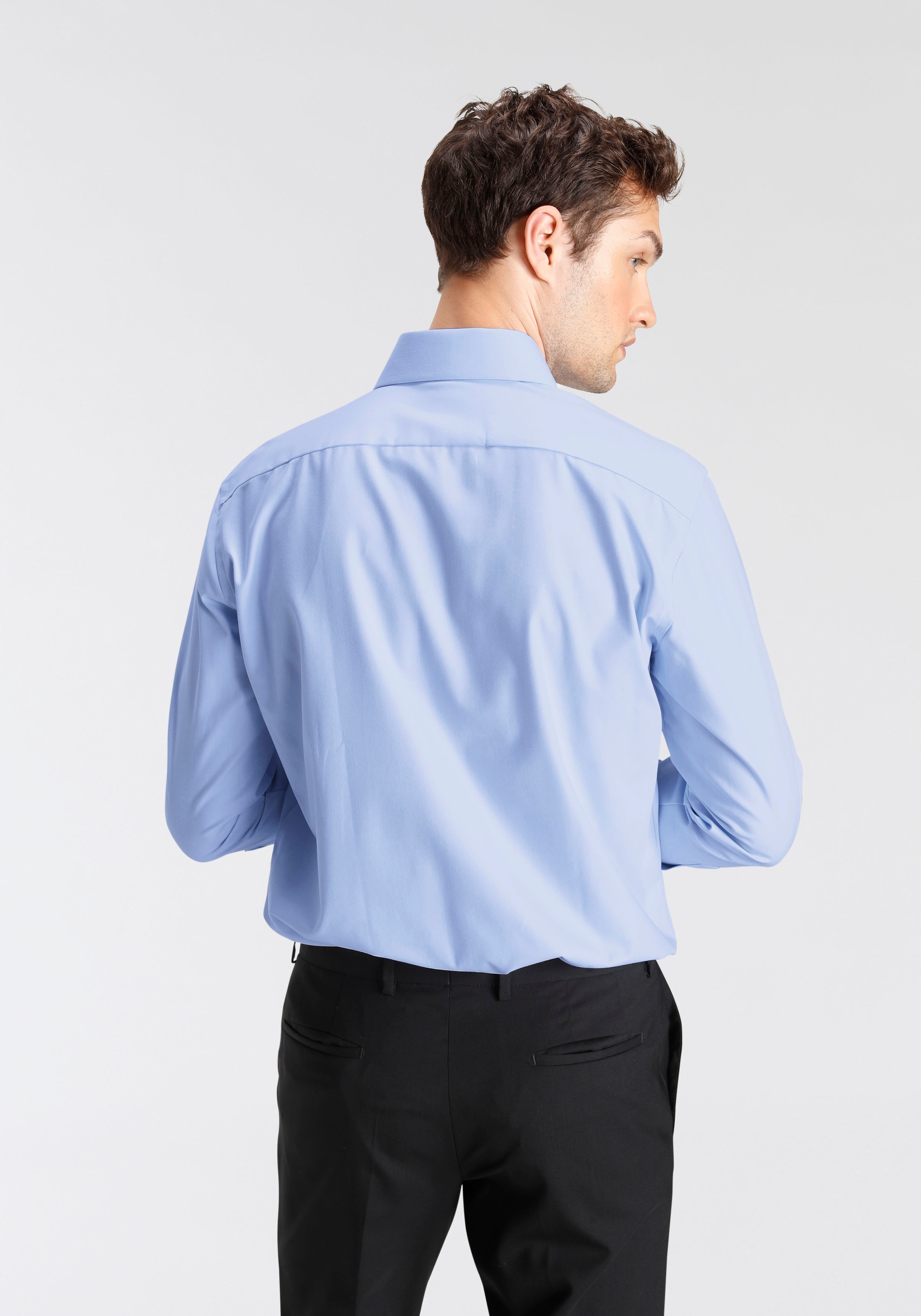 Chemise Affaires OLYMP Luxor 24/Seven Modern Fit Bleu 48 3